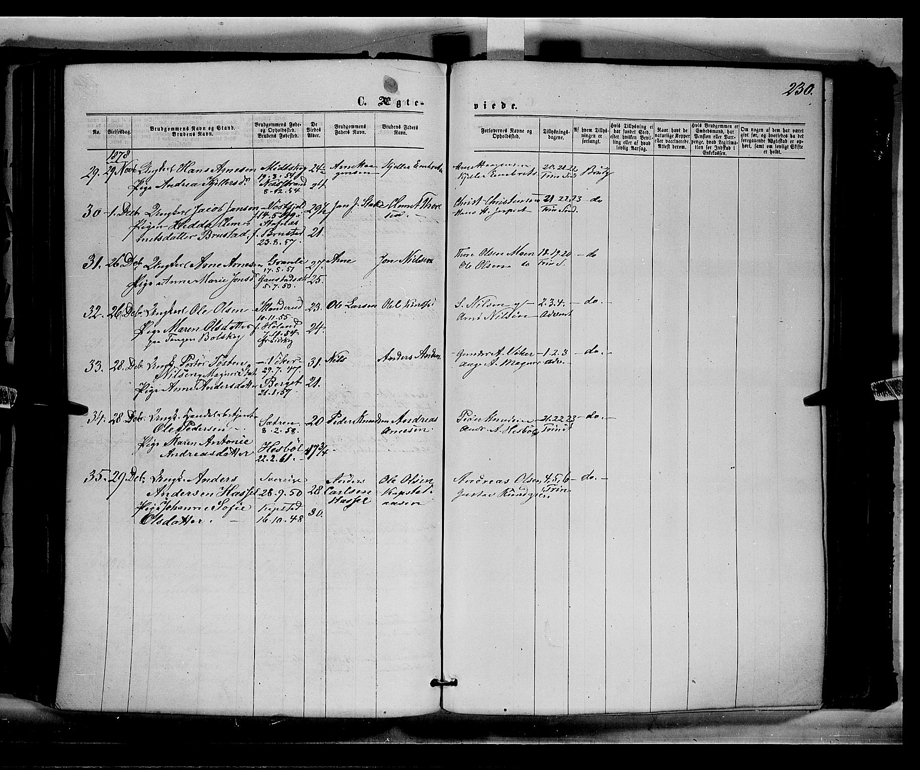 Eidskog prestekontor, AV/SAH-PREST-026/H/Ha/Haa/L0002: Parish register (official) no. 2, 1867-1878, p. 230