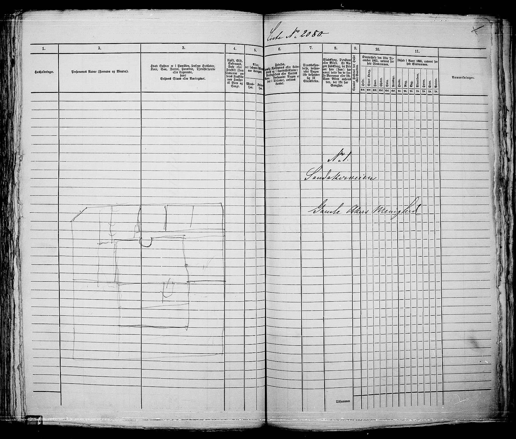 RA, 1865 census for Kristiania, 1865, p. 4649