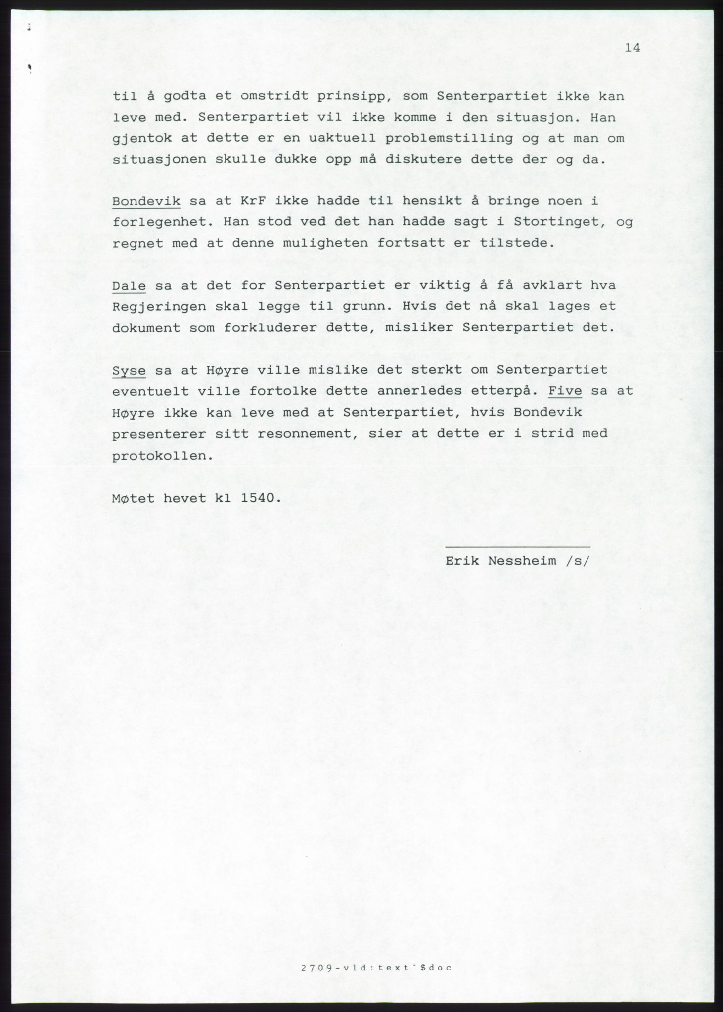 Forhandlingsmøtene 1989 mellom Høyre, KrF og Senterpartiet om dannelse av regjering, AV/RA-PA-0697/A/L0001: Forhandlingsprotokoll med vedlegg, 1989, p. 265