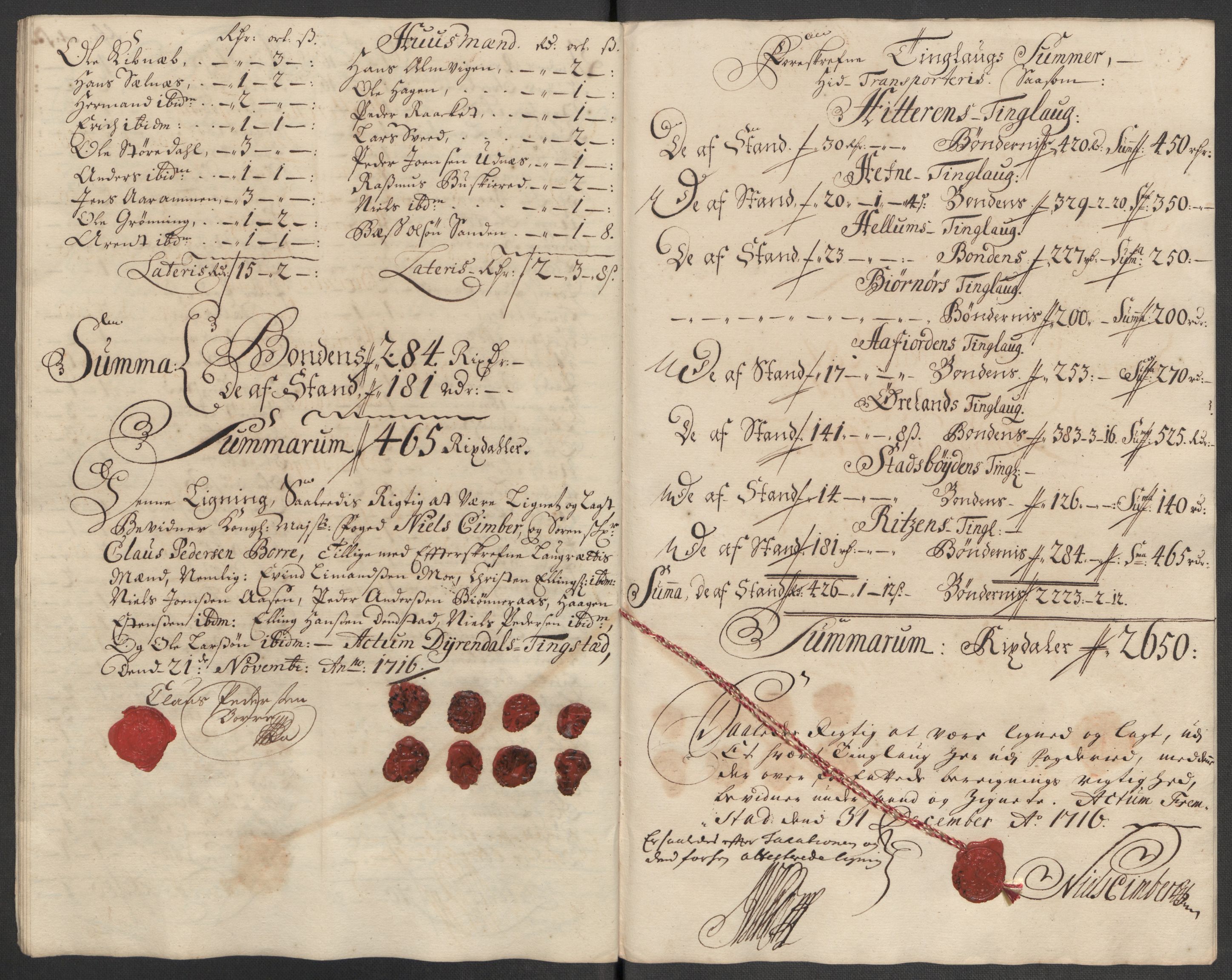Rentekammeret inntil 1814, Reviderte regnskaper, Fogderegnskap, AV/RA-EA-4092/R57/L3864: Fogderegnskap Fosen, 1716, p. 139