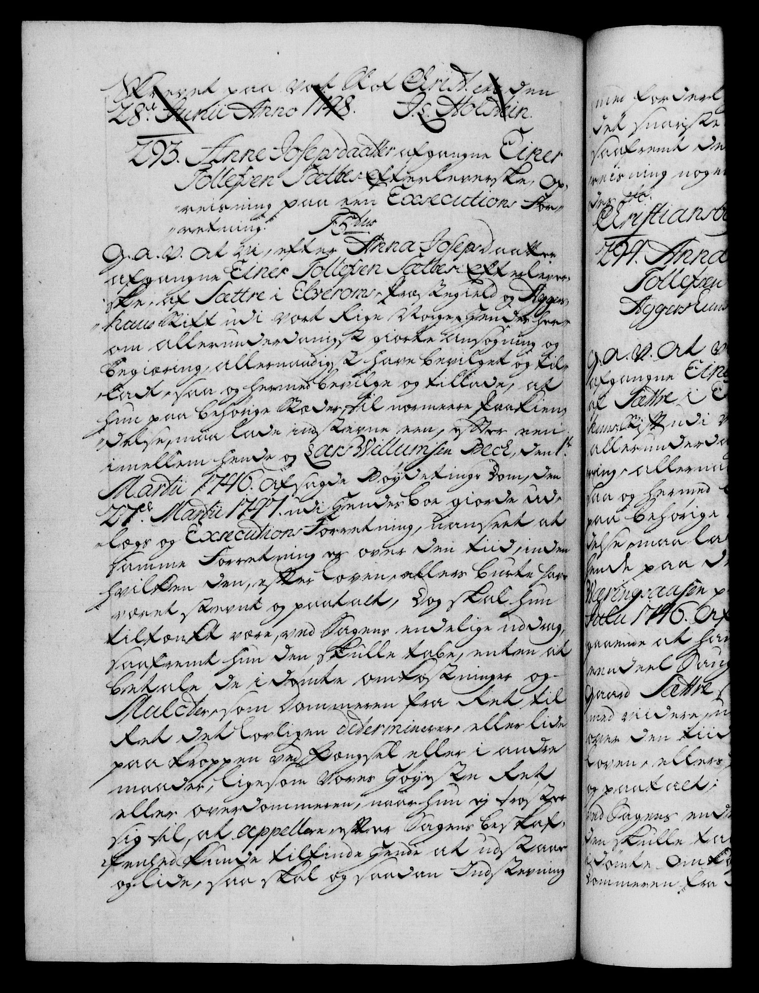 Danske Kanselli 1572-1799, AV/RA-EA-3023/F/Fc/Fca/Fcaa/L0035: Norske registre, 1746-1748, p. 703b
