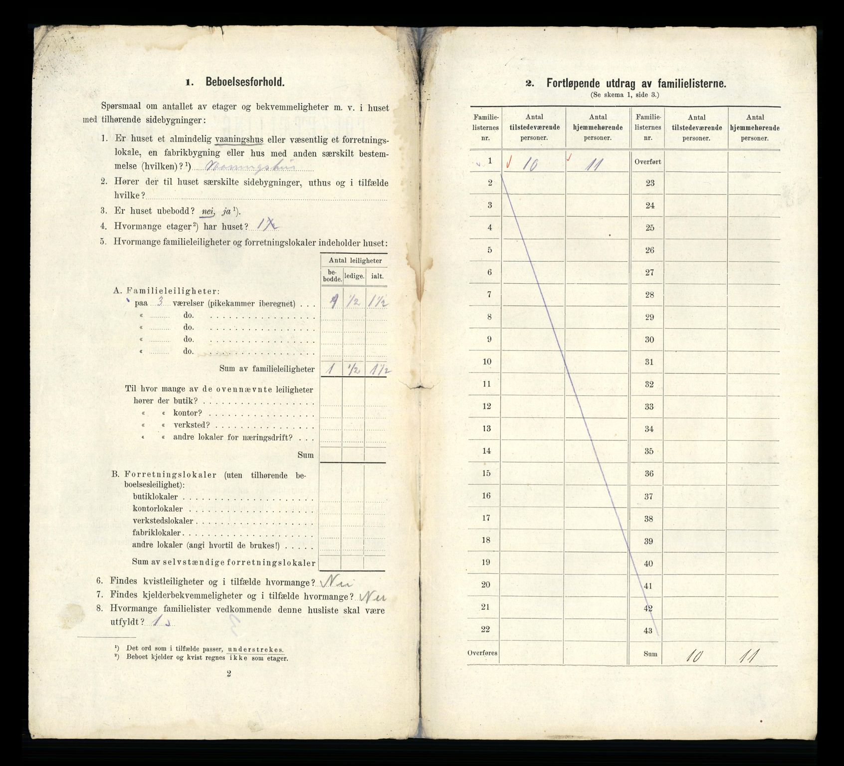 RA, 1910 census for Kristiansund, 1910, p. 84