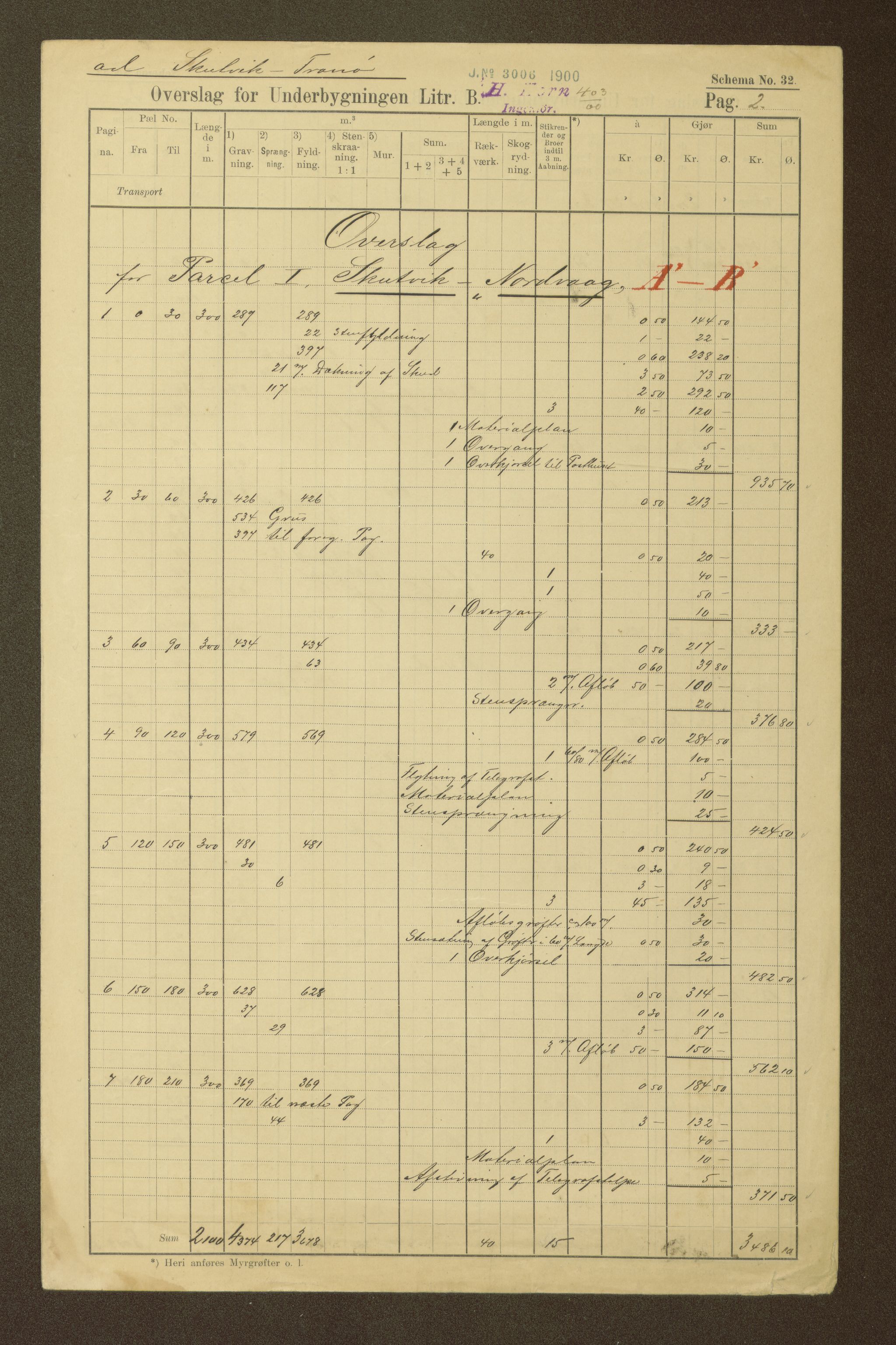 Nordland vegkontor, AV/SAT-A-4181/F/Fa/L0030: Hamarøy/Tysfjord, 1885-1948, p. 972