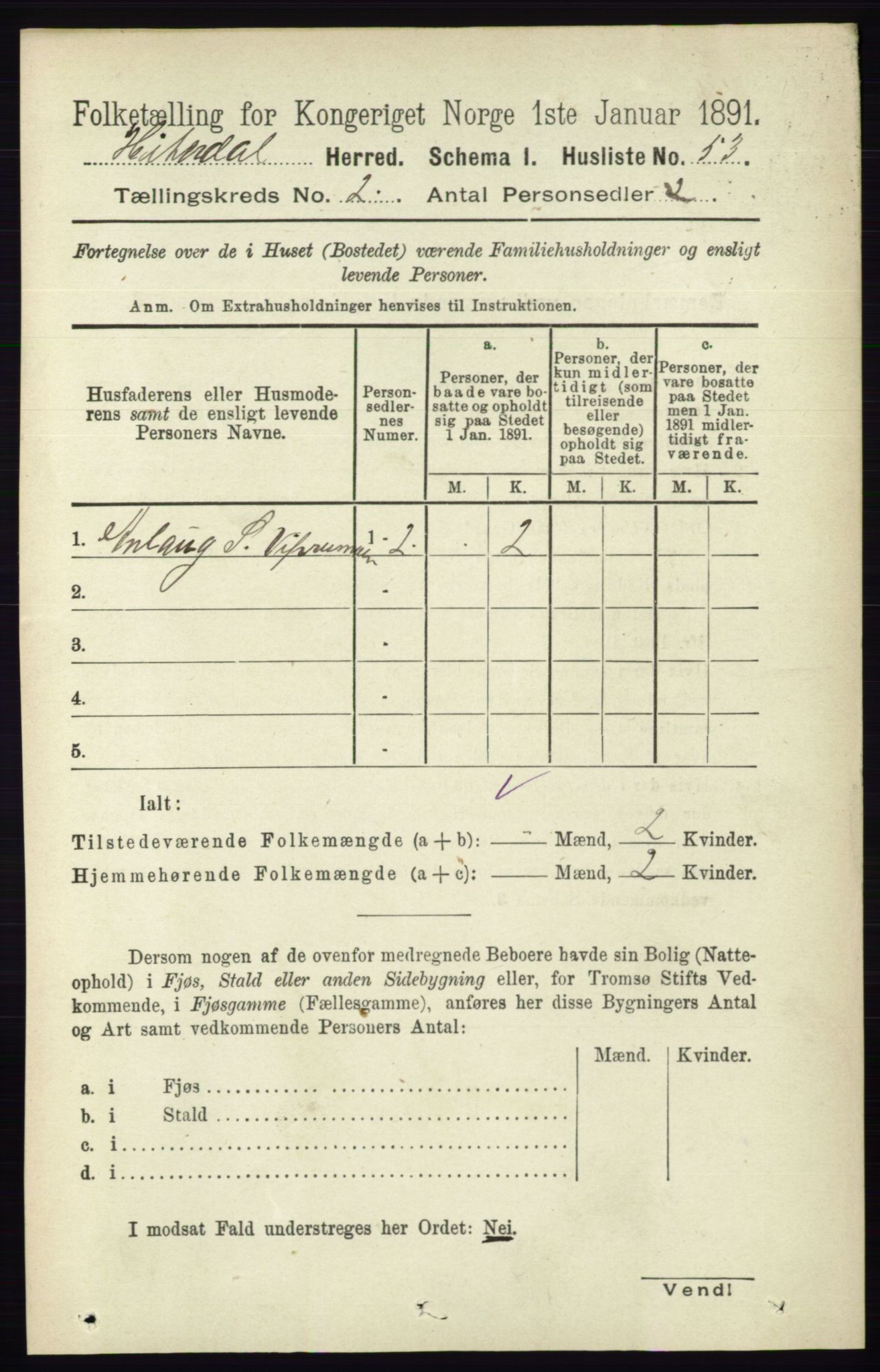 RA, 1891 census for 0823 Heddal, 1891, p. 560