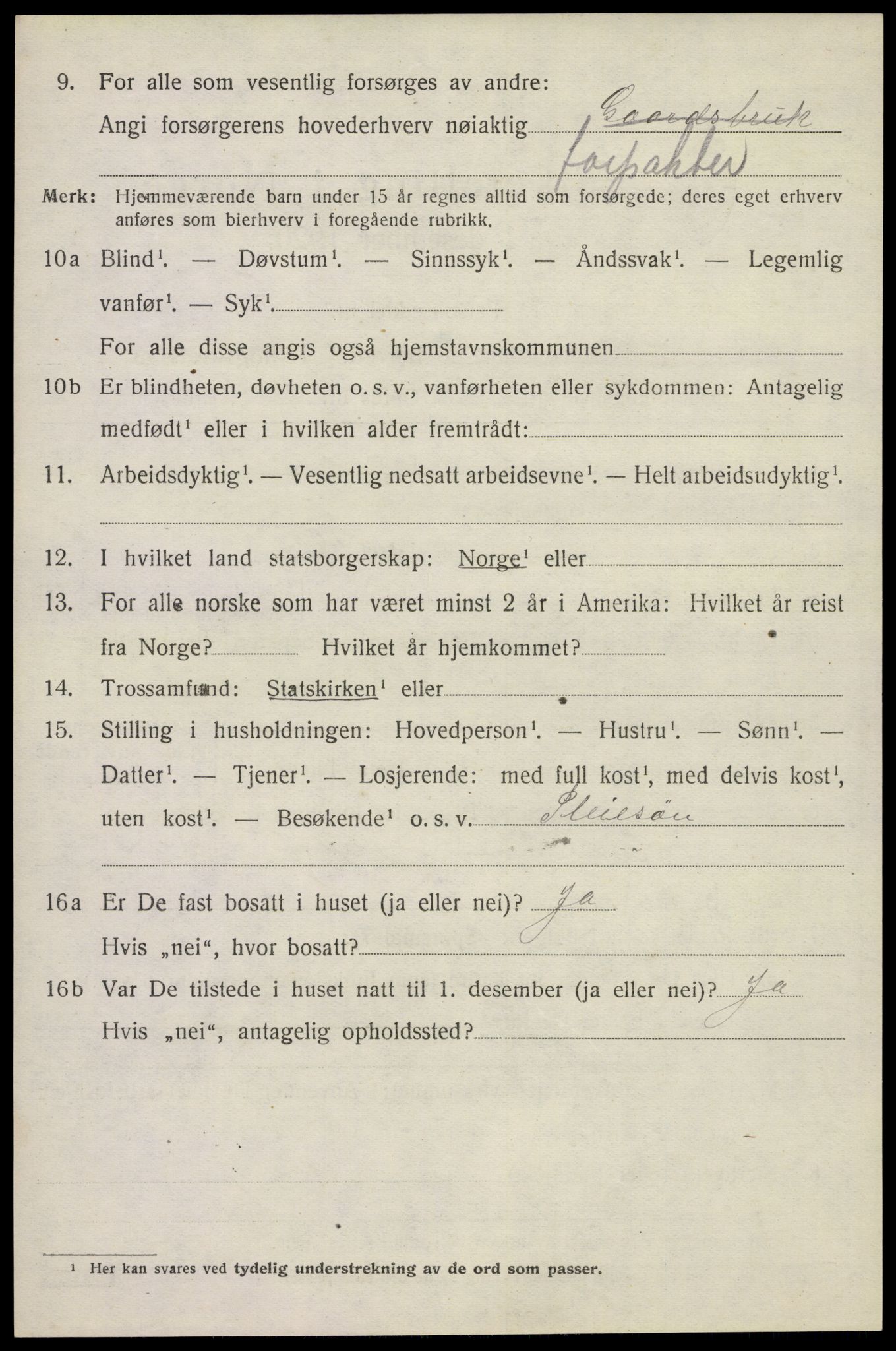 SAKO, 1920 census for Holla, 1920, p. 8010