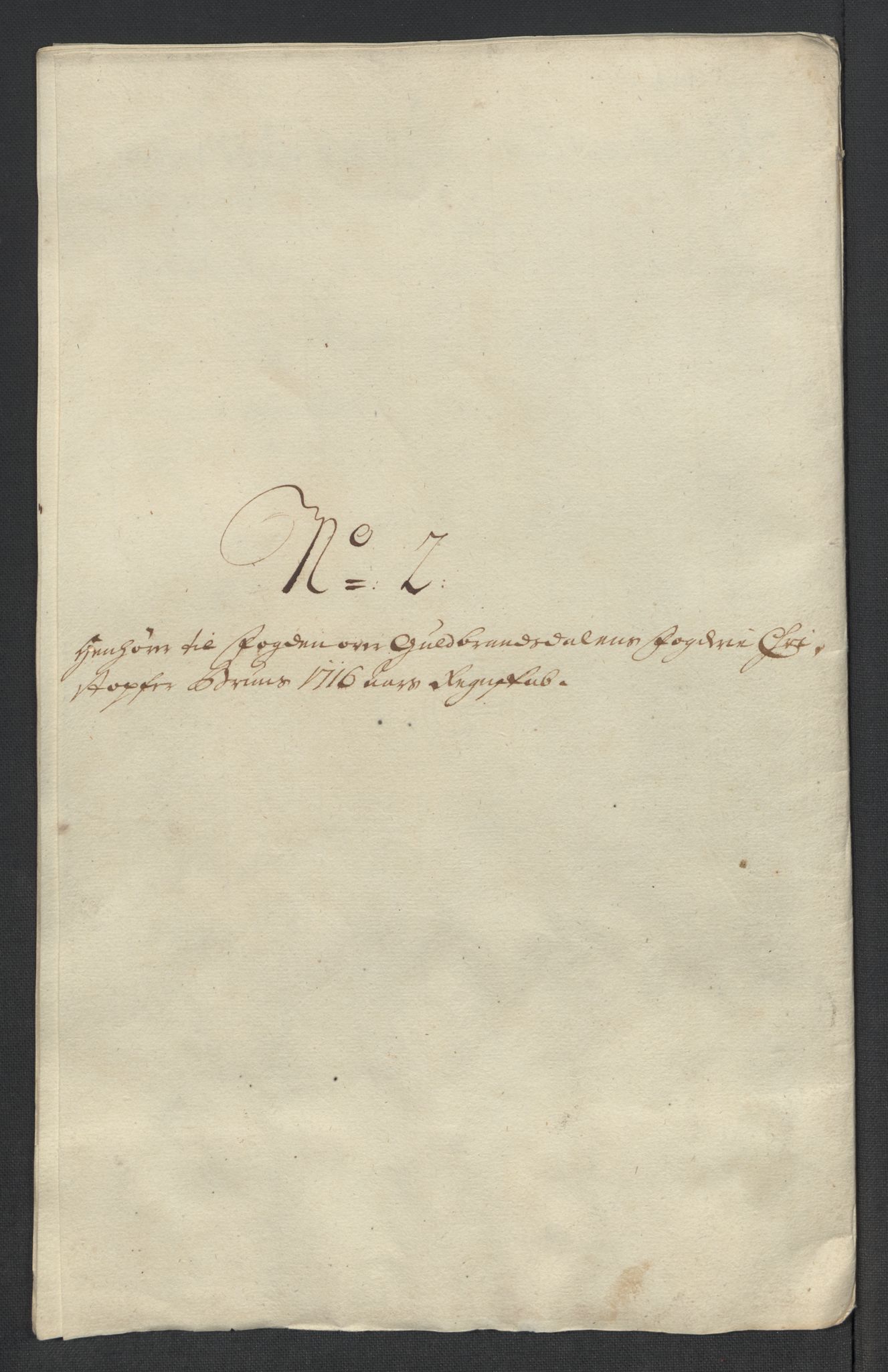 Rentekammeret inntil 1814, Reviderte regnskaper, Fogderegnskap, RA/EA-4092/R17/L1186: Fogderegnskap Gudbrandsdal, 1716, p. 41