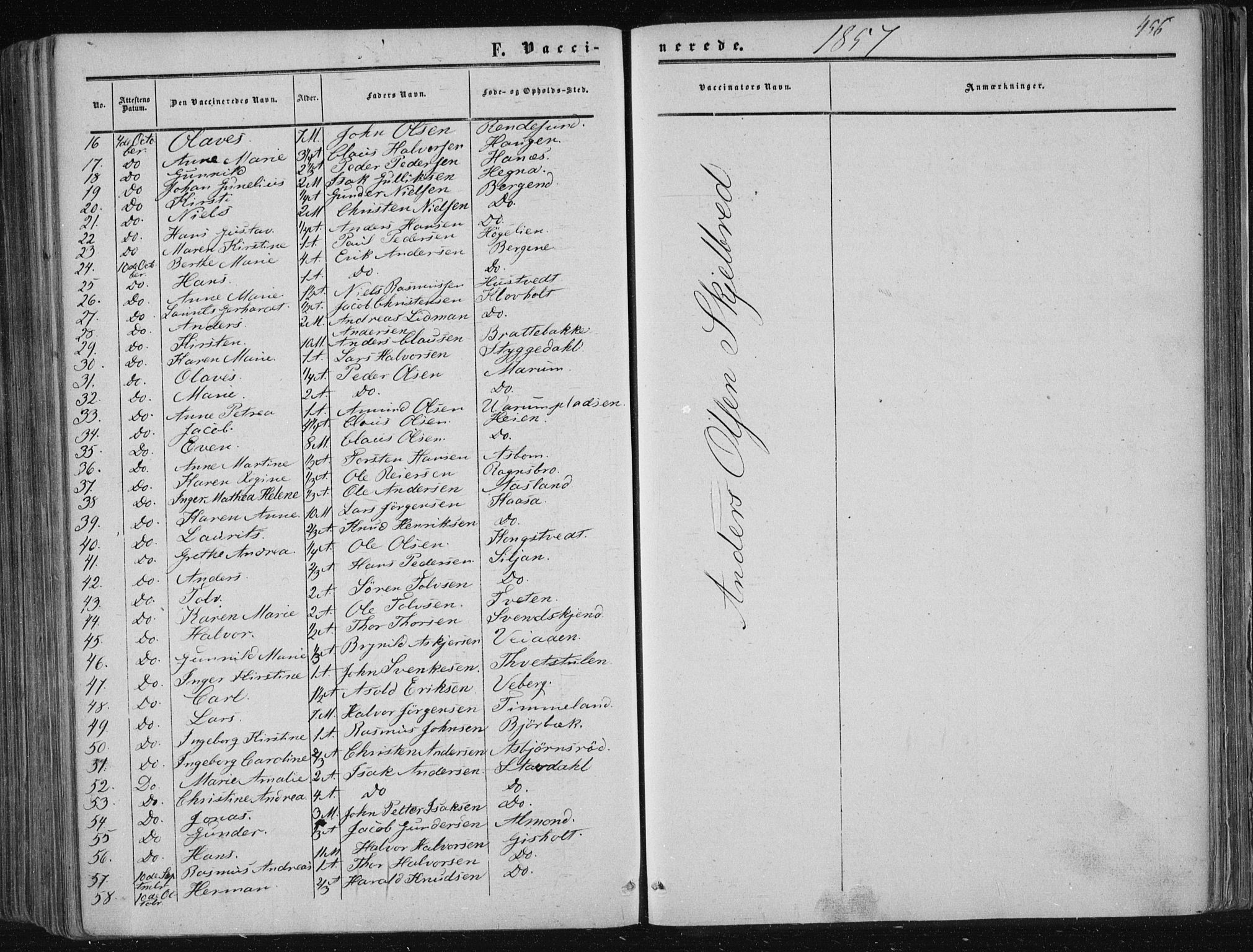 Solum kirkebøker, SAKO/A-306/F/Fa/L0007: Parish register (official) no. I 7, 1856-1864, p. 456