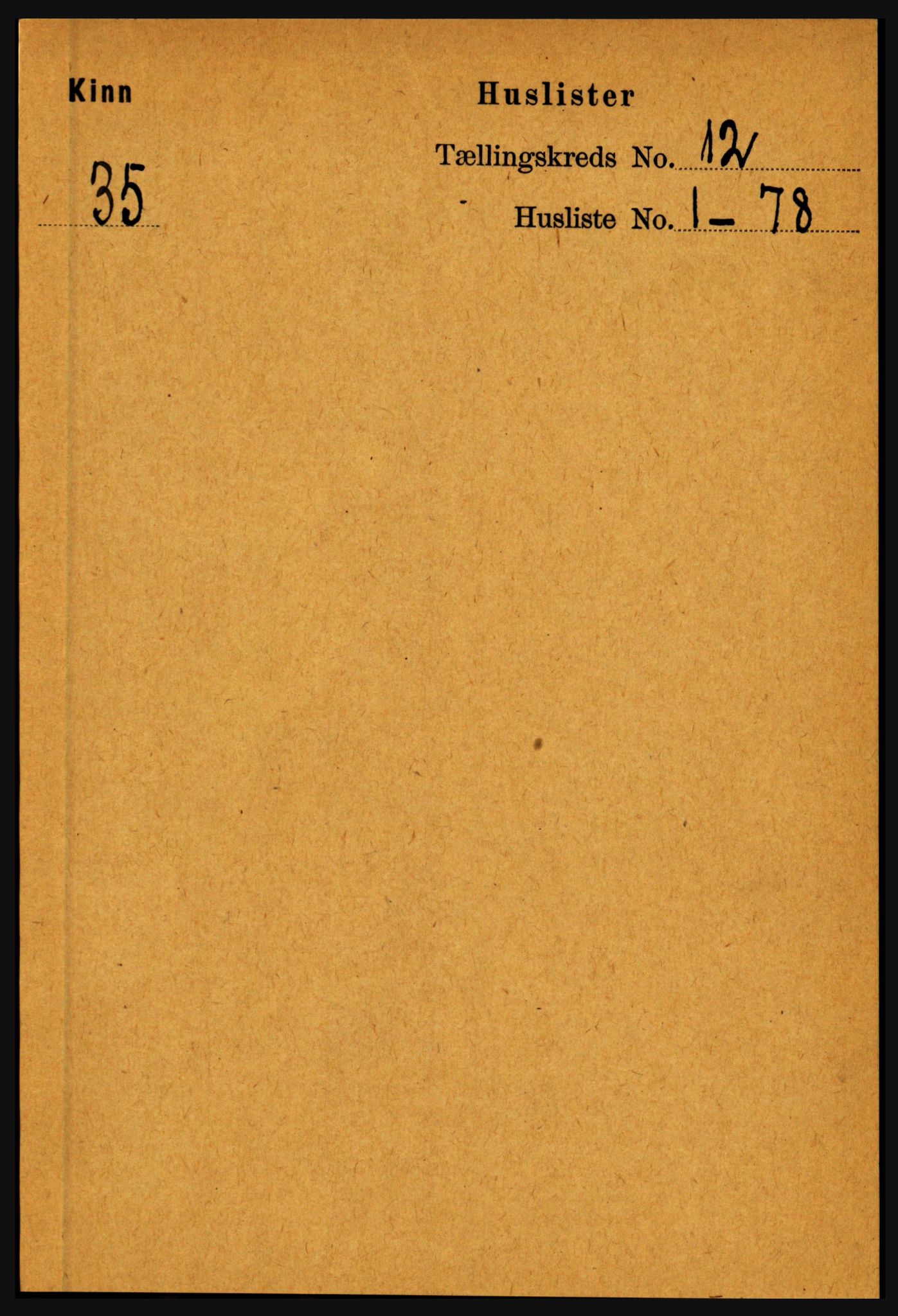 RA, 1891 census for 1437 Kinn, 1891, p. 4430