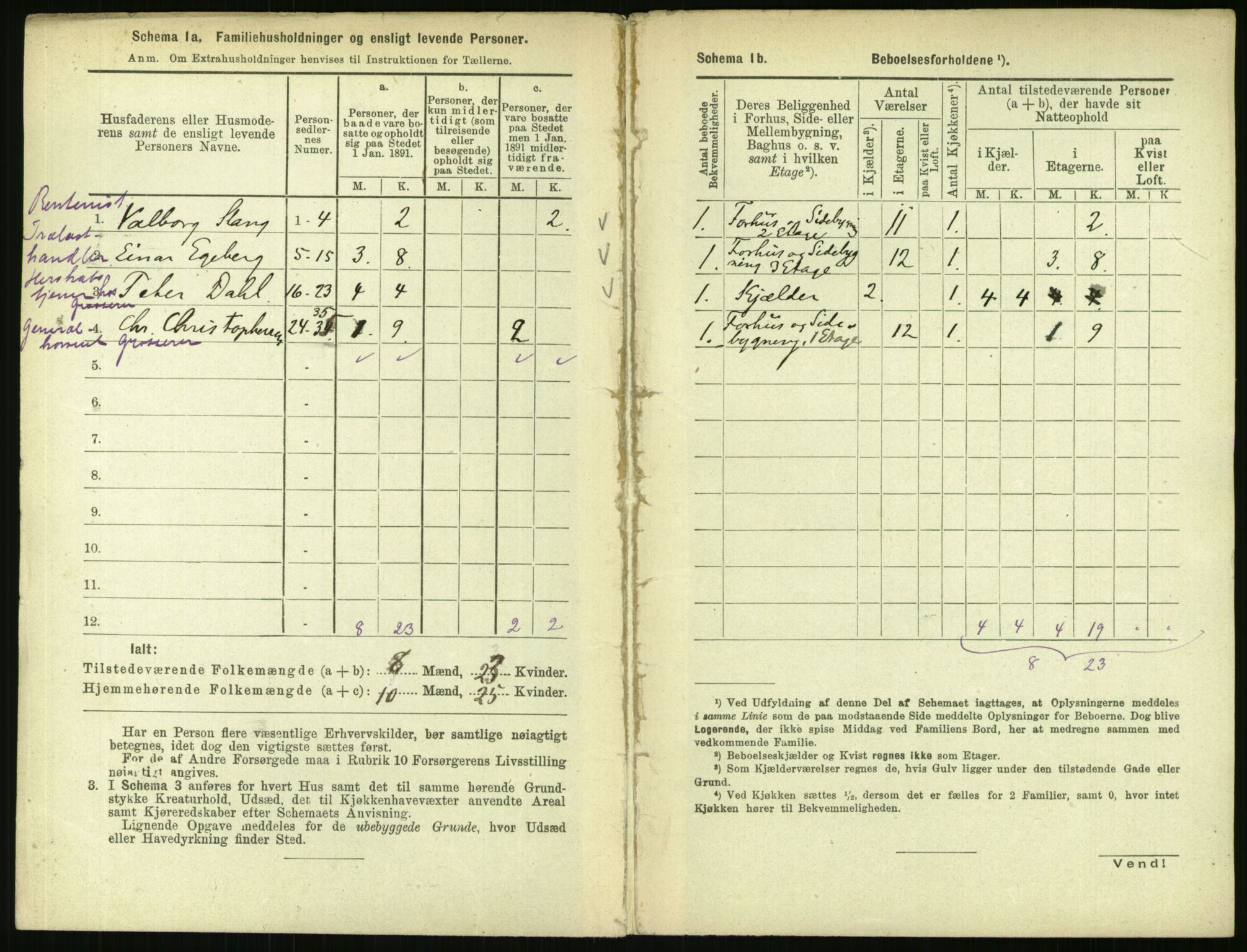 RA, 1891 census for 0301 Kristiania, 1891, p. 42466