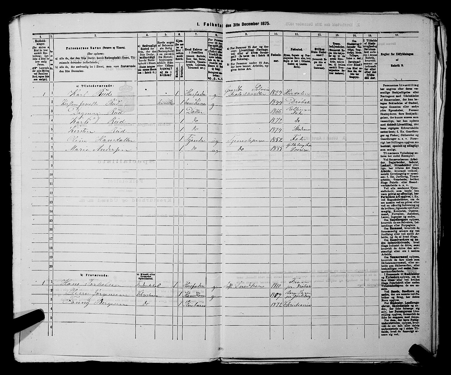 RA, 1875 census for 0231P Skedsmo, 1875, p. 573