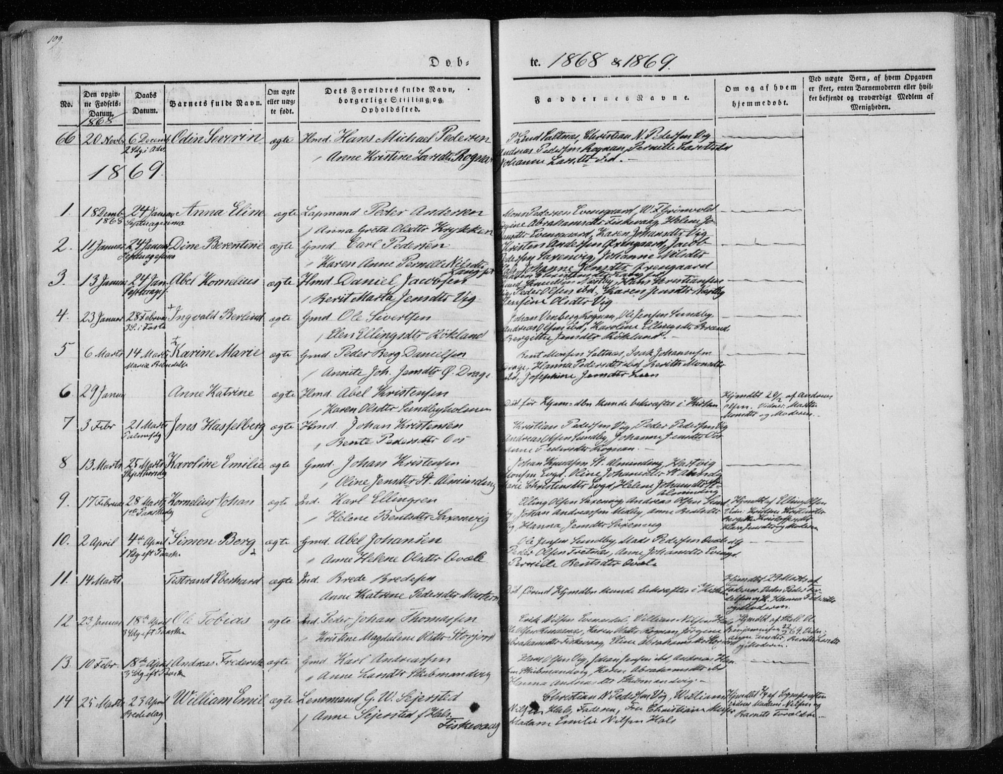 Ministerialprotokoller, klokkerbøker og fødselsregistre - Nordland, SAT/A-1459/847/L0666: Parish register (official) no. 847A06, 1842-1871, p. 109