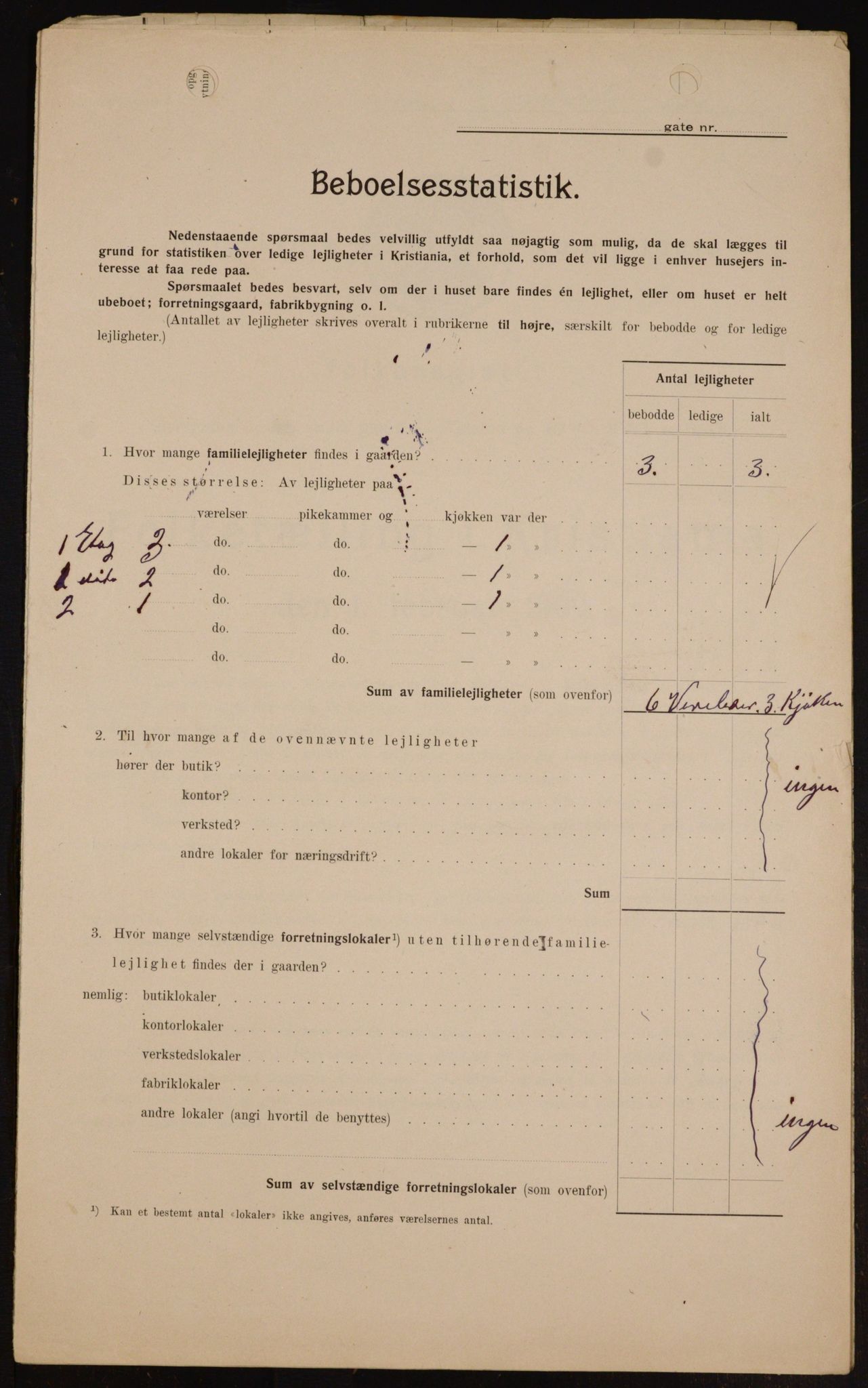 OBA, Municipal Census 1909 for Kristiania, 1909, p. 29359