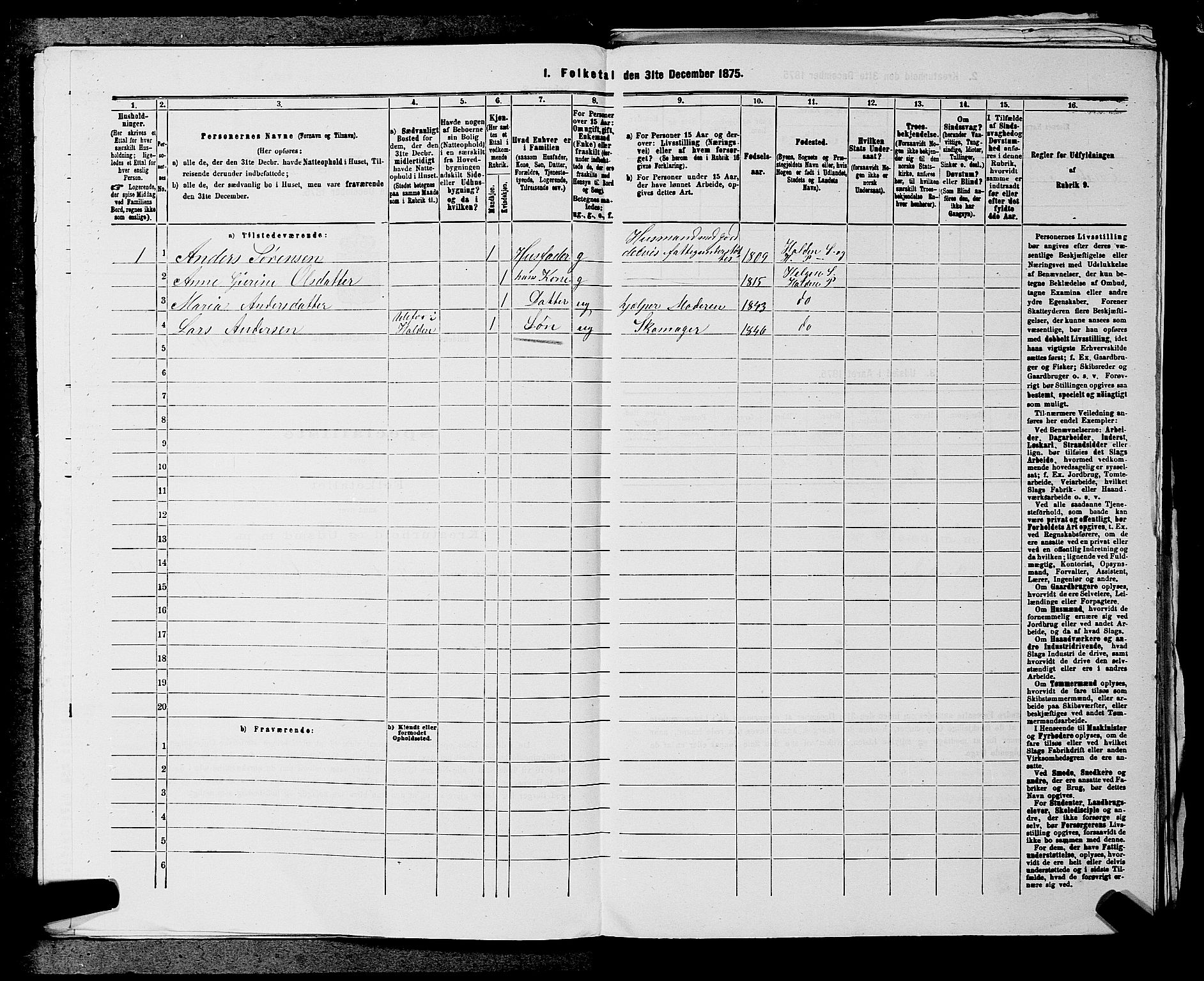 SAKO, 1875 census for 0819P Holla, 1875, p. 625