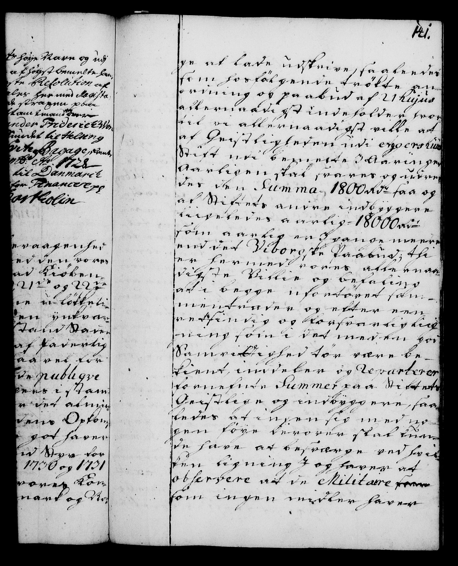 Rentekammeret, Kammerkanselliet, AV/RA-EA-3111/G/Gg/Gga/L0003: Norsk ekspedisjonsprotokoll med register (merket RK 53.3), 1727-1734, p. 141