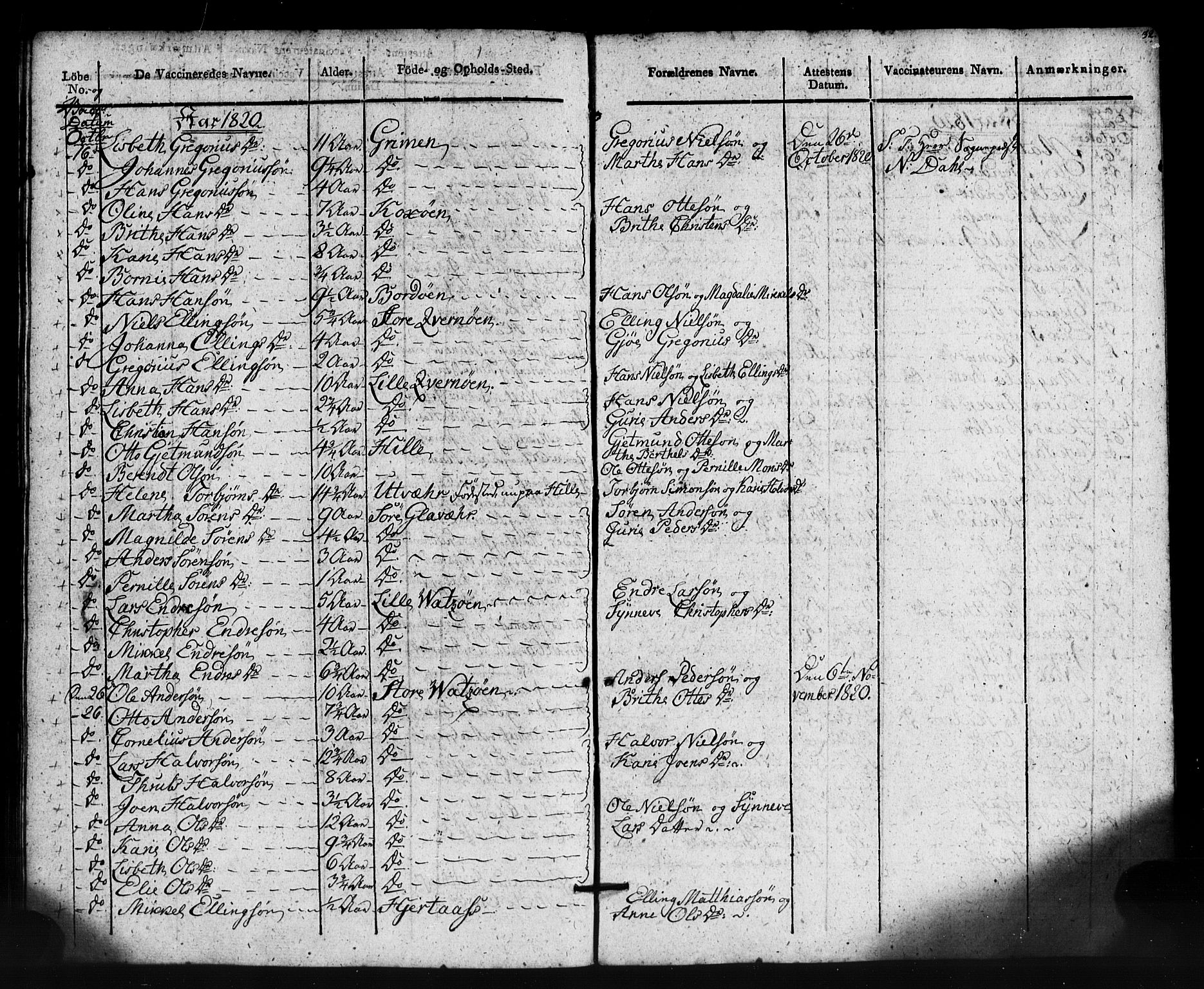 Gulen sokneprestembete, AV/SAB-A-80201/H/Haa/Haaa/L0024: Parish register (official) no. A 24, 1806-1821, p. 32