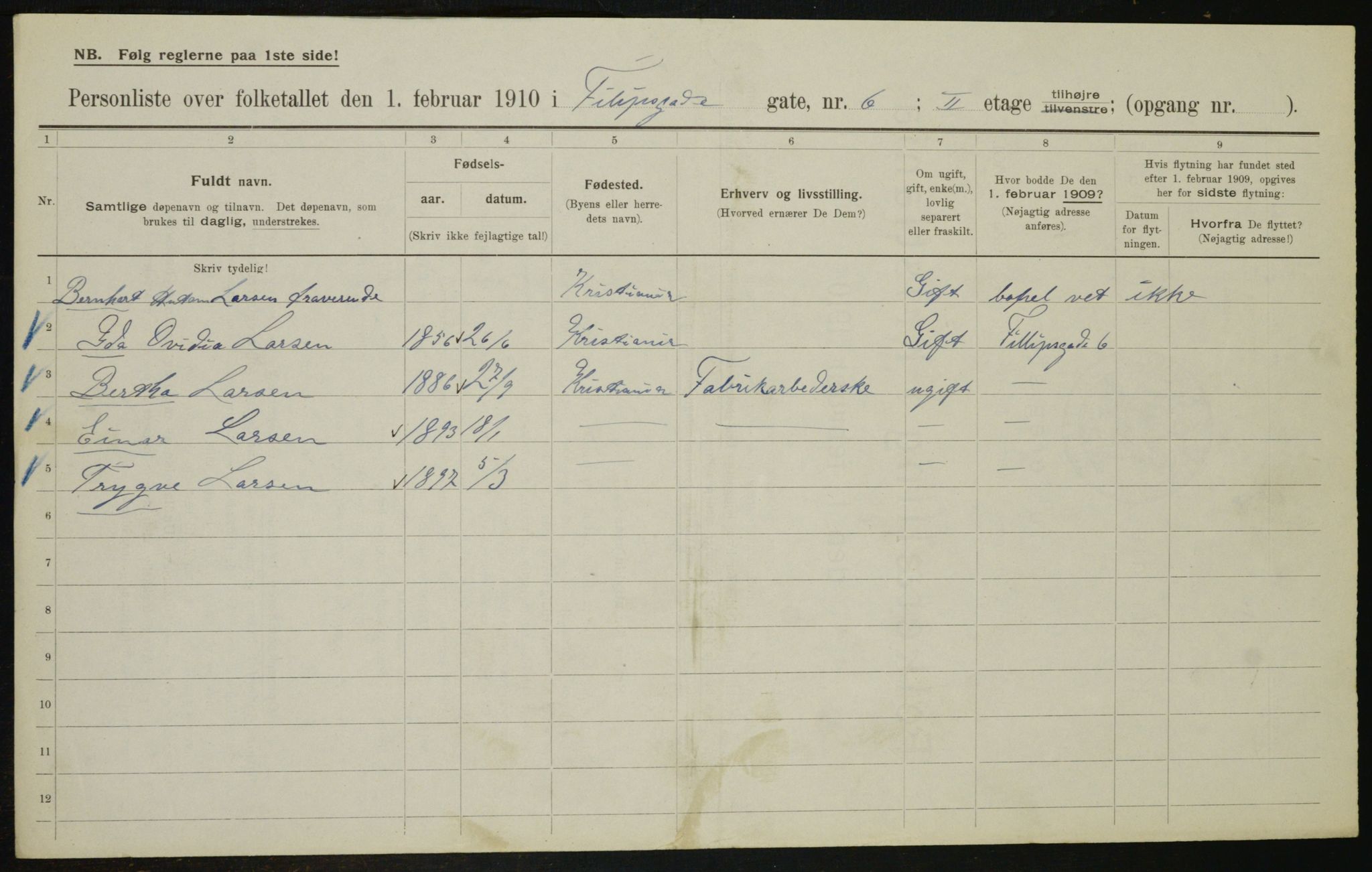 OBA, Municipal Census 1910 for Kristiania, 1910, p. 22795