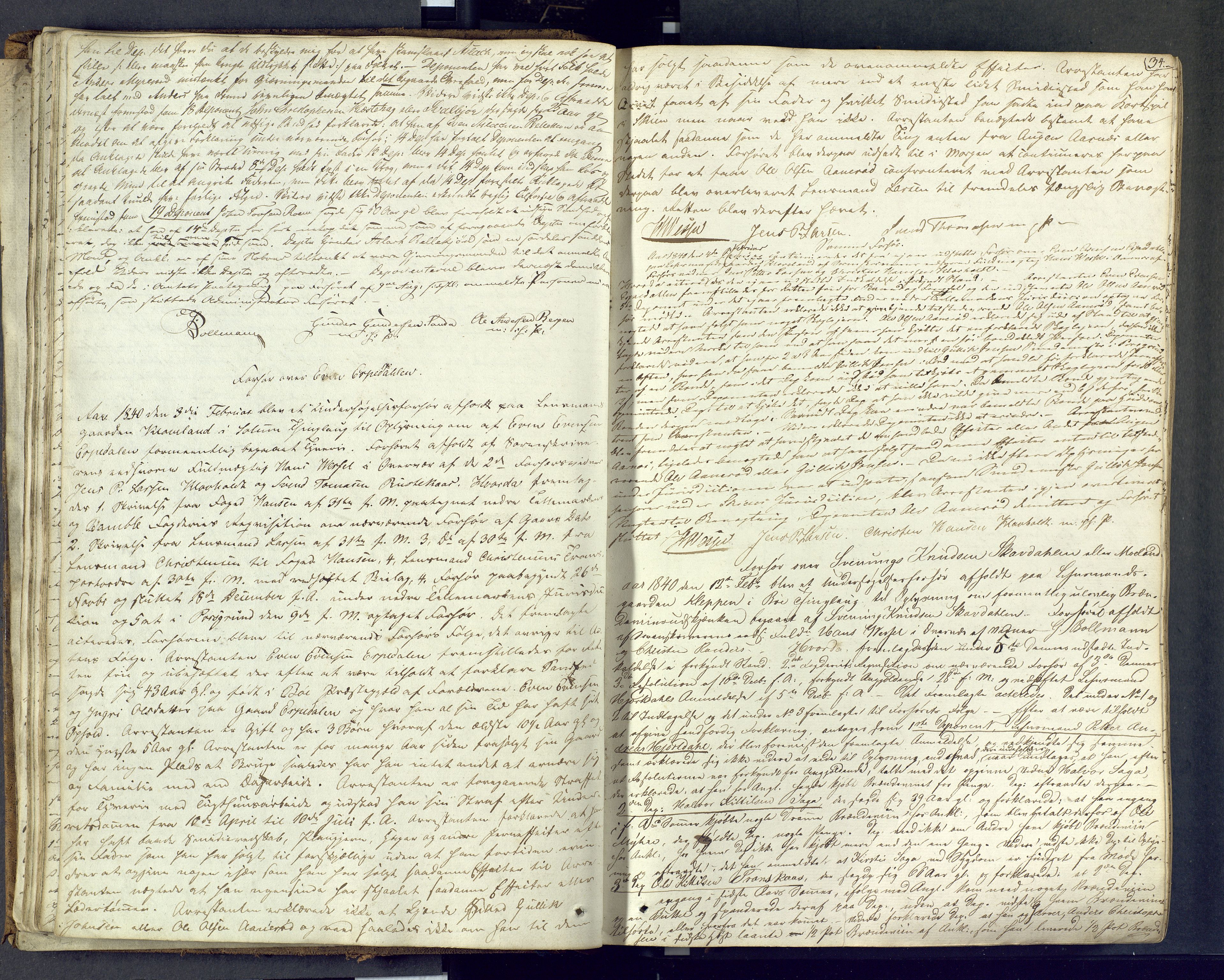 Nedre Telemark sorenskriveri, AV/SAKO-A-135/F/Fc/Fca/L0007: Ekstrarettsprotokoll, 1839-1846, p. 34