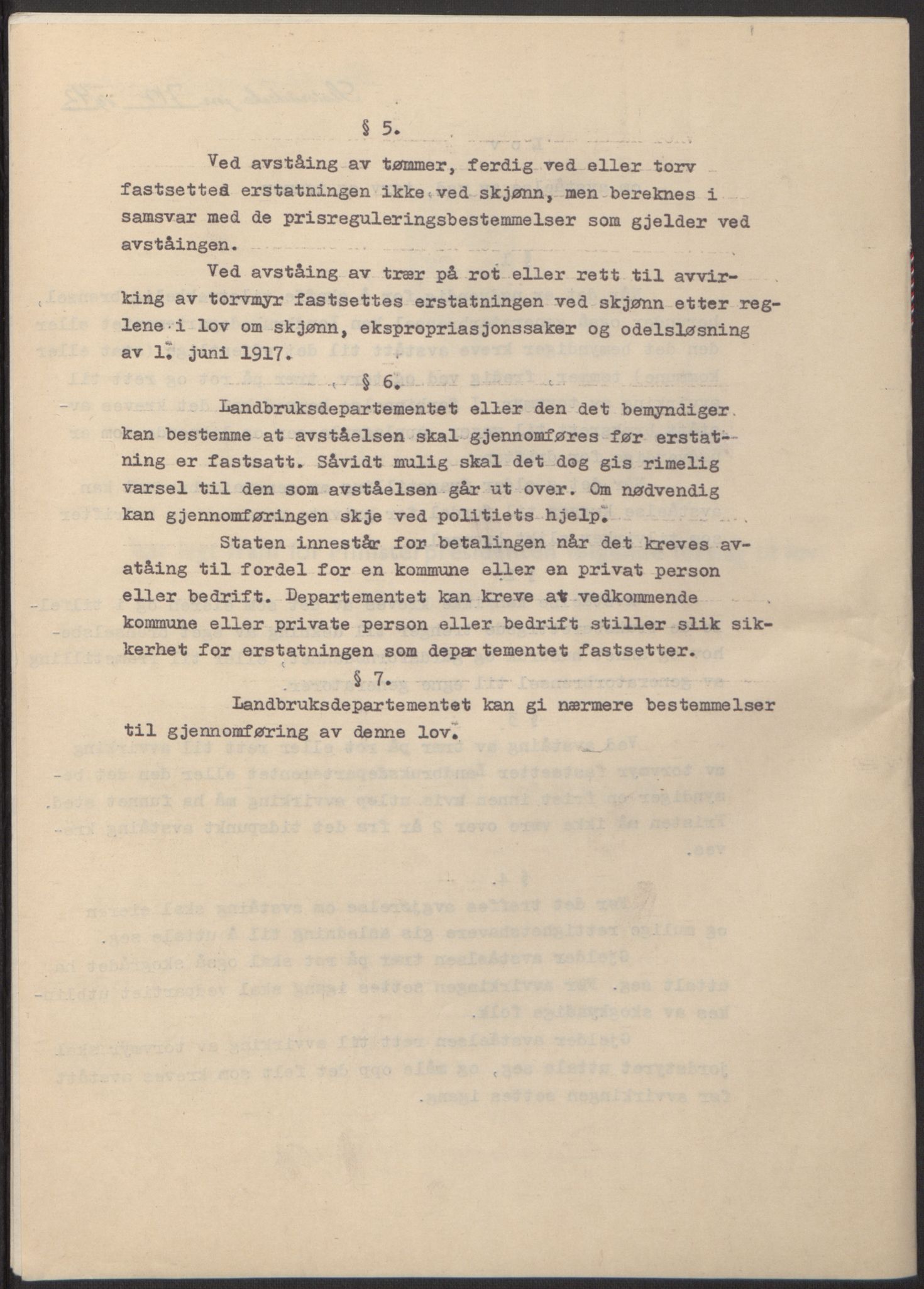 NS-administrasjonen 1940-1945 (Statsrådsekretariatet, de kommisariske statsråder mm), AV/RA-S-4279/D/Db/L0098: Lover II, 1942, p. 420