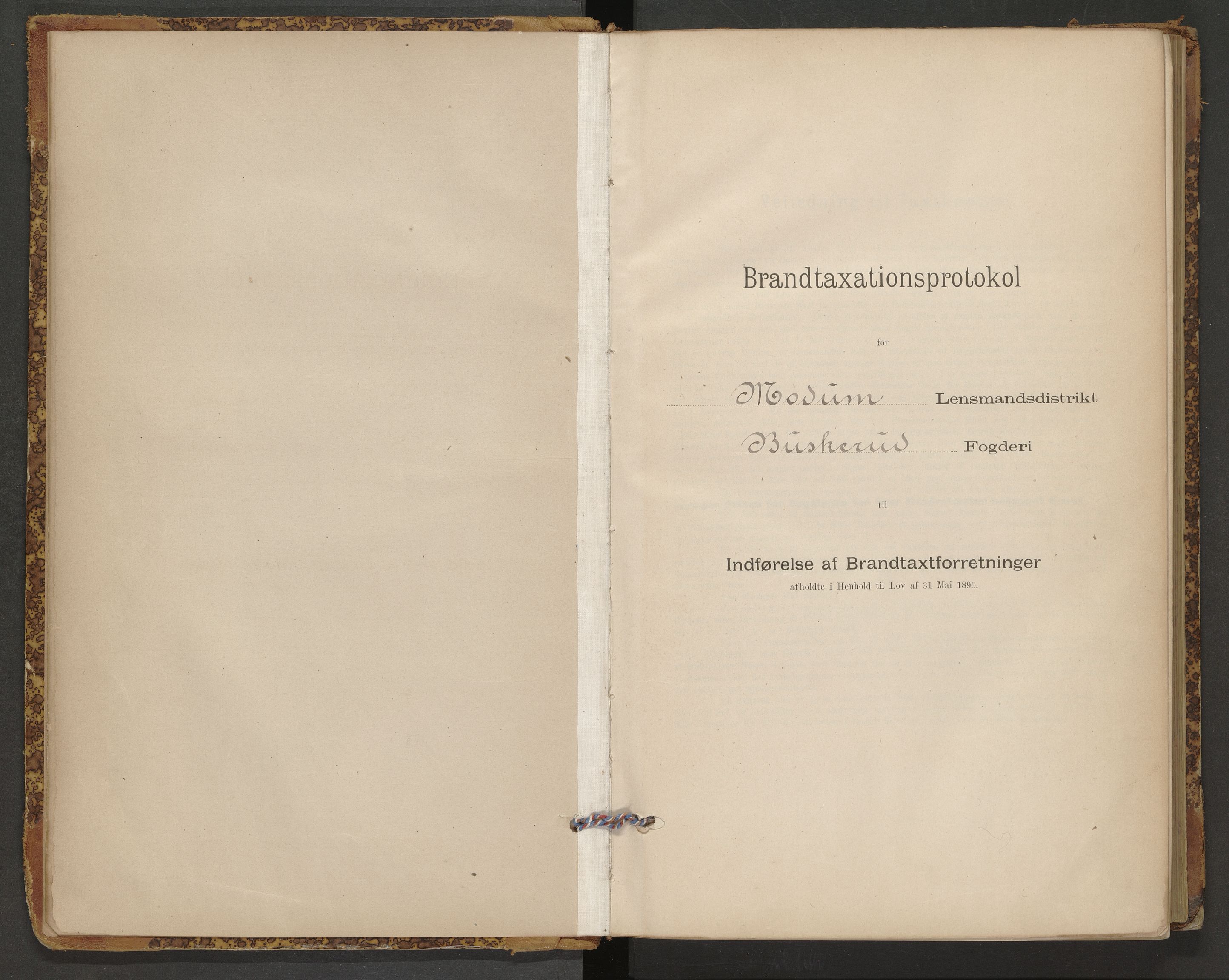 Modum lensmannskontor, AV/SAKO-A-524/Y/Yc/Ycd/L0001: Skjematakstprotokoll Modum nordre, 1896-1949