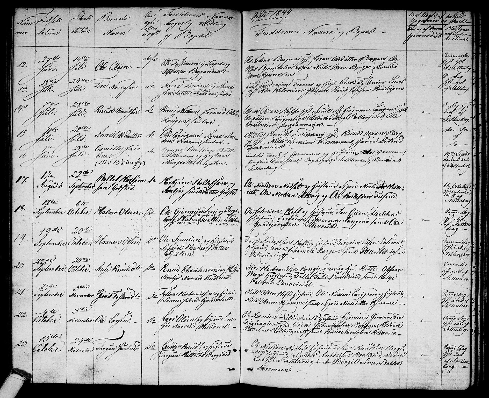 Rollag kirkebøker, SAKO/A-240/G/Ga/L0002: Parish register (copy) no. I 2, 1831-1856, p. 68