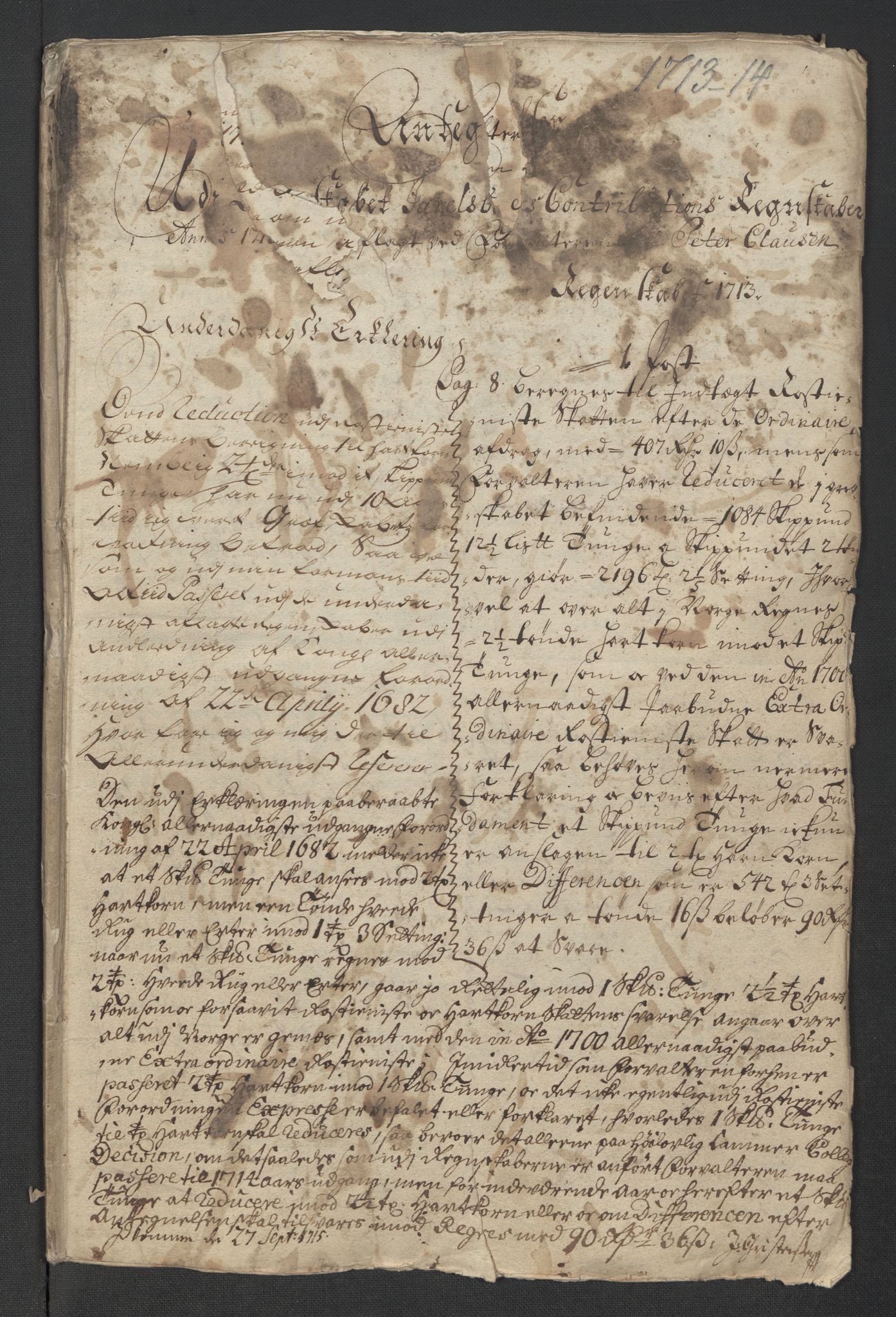 Rentekammeret inntil 1814, Reviderte regnskaper, Fogderegnskap, RA/EA-4092/R32/L1878: Fogderegnskap Jarlsberg grevskap, 1713, p. 247