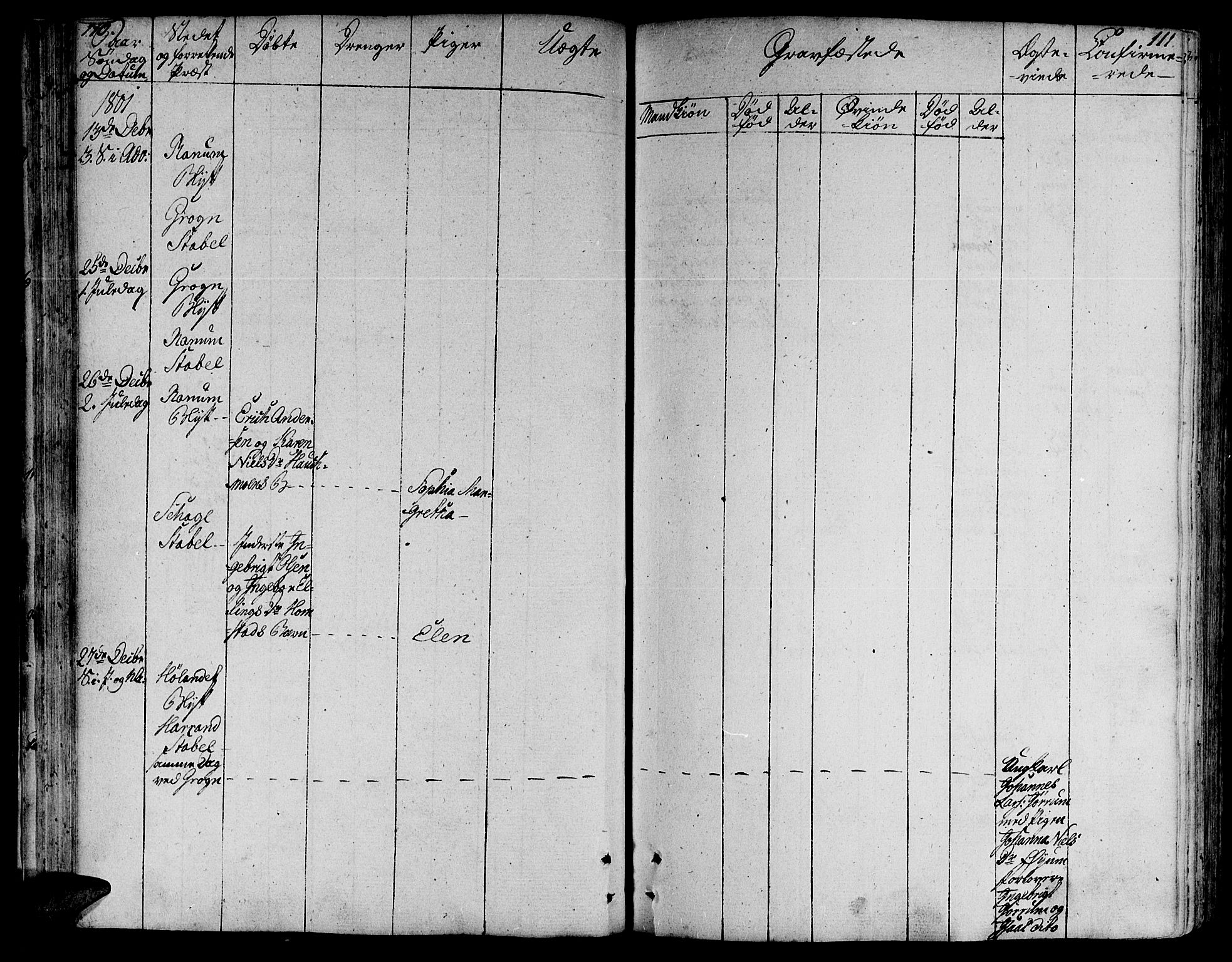Ministerialprotokoller, klokkerbøker og fødselsregistre - Nord-Trøndelag, SAT/A-1458/764/L0545: Parish register (official) no. 764A05, 1799-1816, p. 110-111