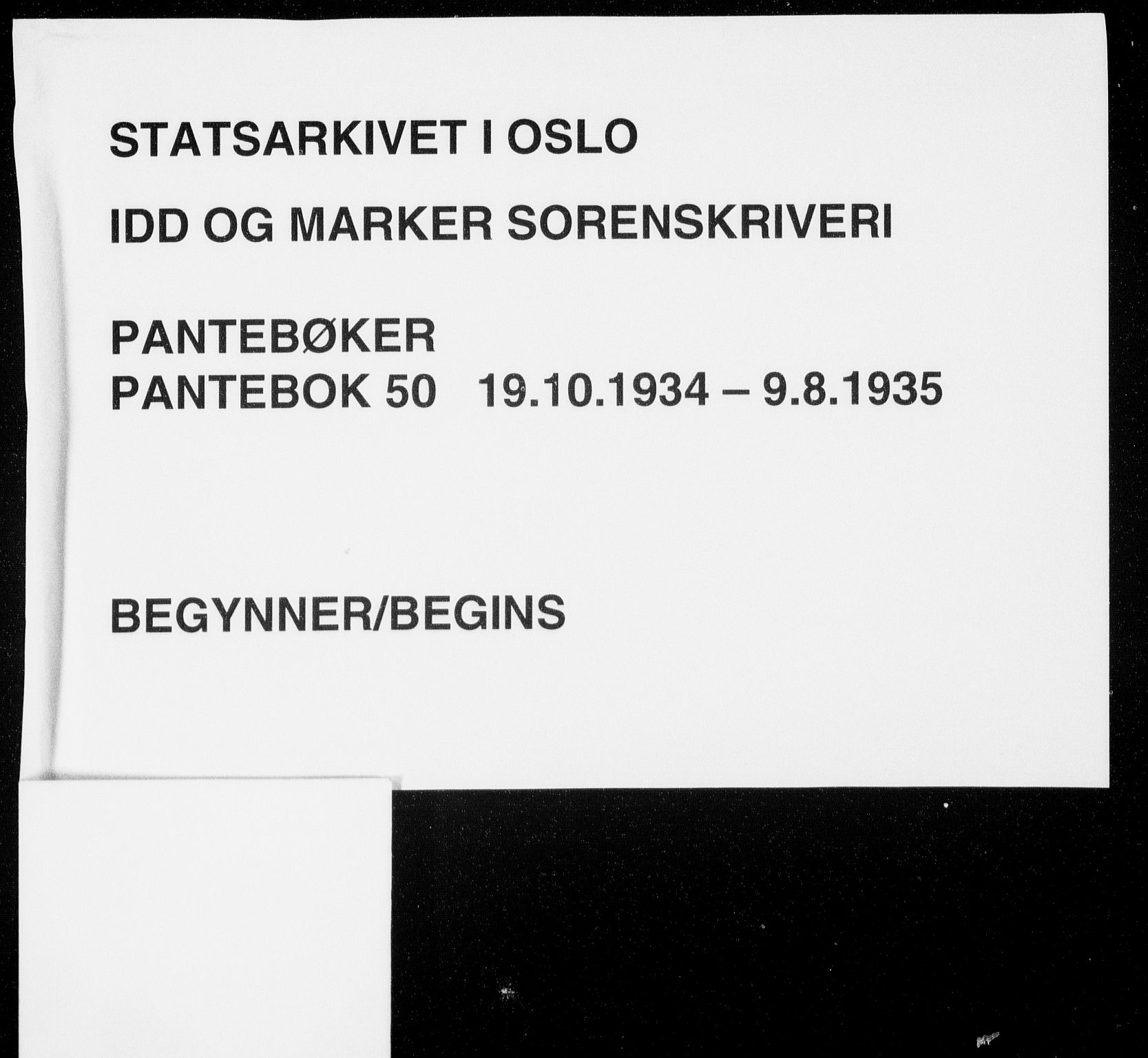 Idd og Marker sorenskriveri, SAO/A-10283/G/Gb/Gba/L0050: Mortgage book no. 50, 1934-1935