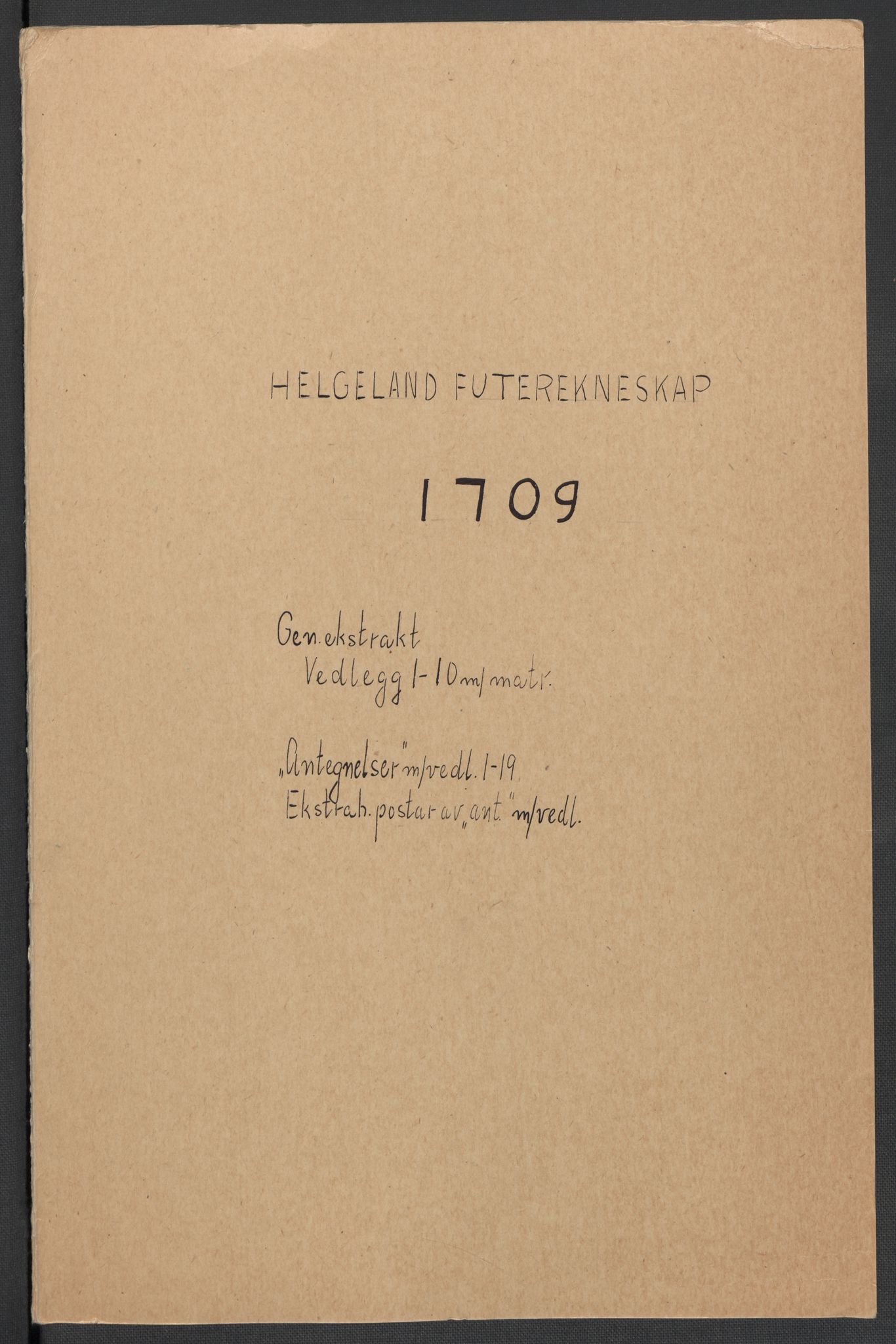 Rentekammeret inntil 1814, Reviderte regnskaper, Fogderegnskap, RA/EA-4092/R65/L4510: Fogderegnskap Helgeland, 1708-1709, p. 132