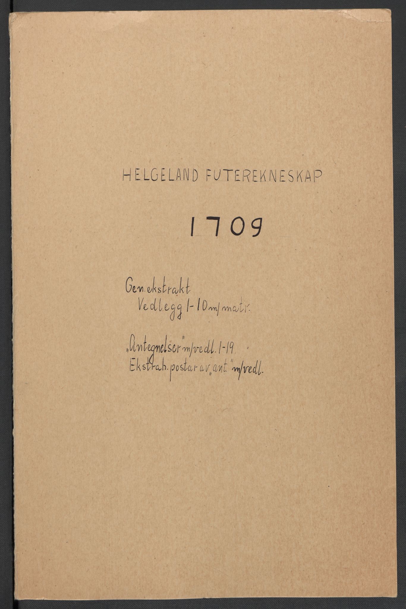 Rentekammeret inntil 1814, Reviderte regnskaper, Fogderegnskap, AV/RA-EA-4092/R65/L4510: Fogderegnskap Helgeland, 1708-1709, p. 132
