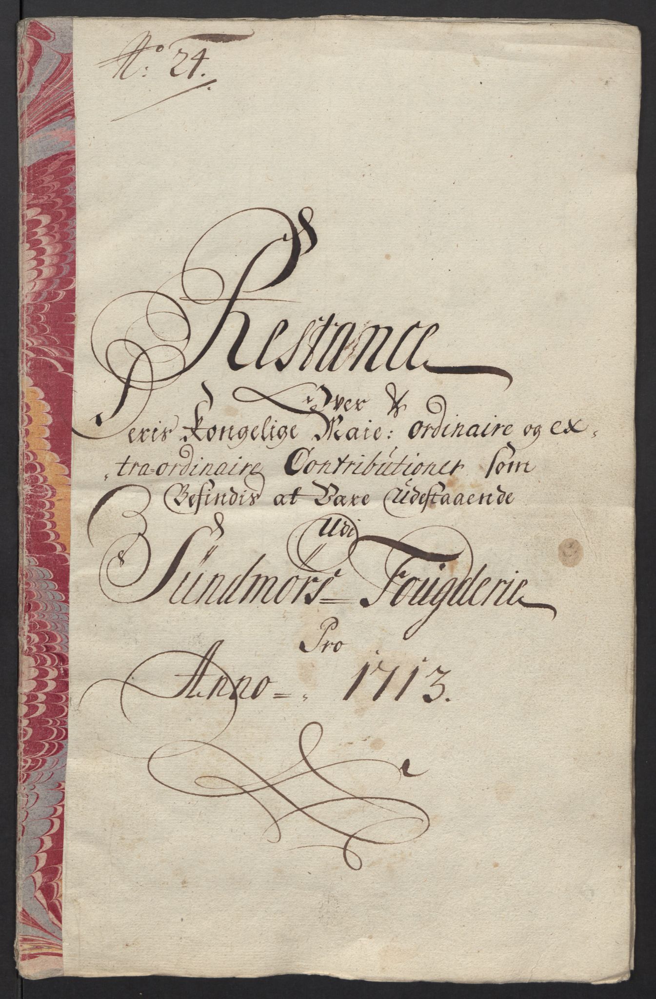 Rentekammeret inntil 1814, Reviderte regnskaper, Fogderegnskap, RA/EA-4092/R54/L3565: Fogderegnskap Sunnmøre, 1712-1713, p. 581