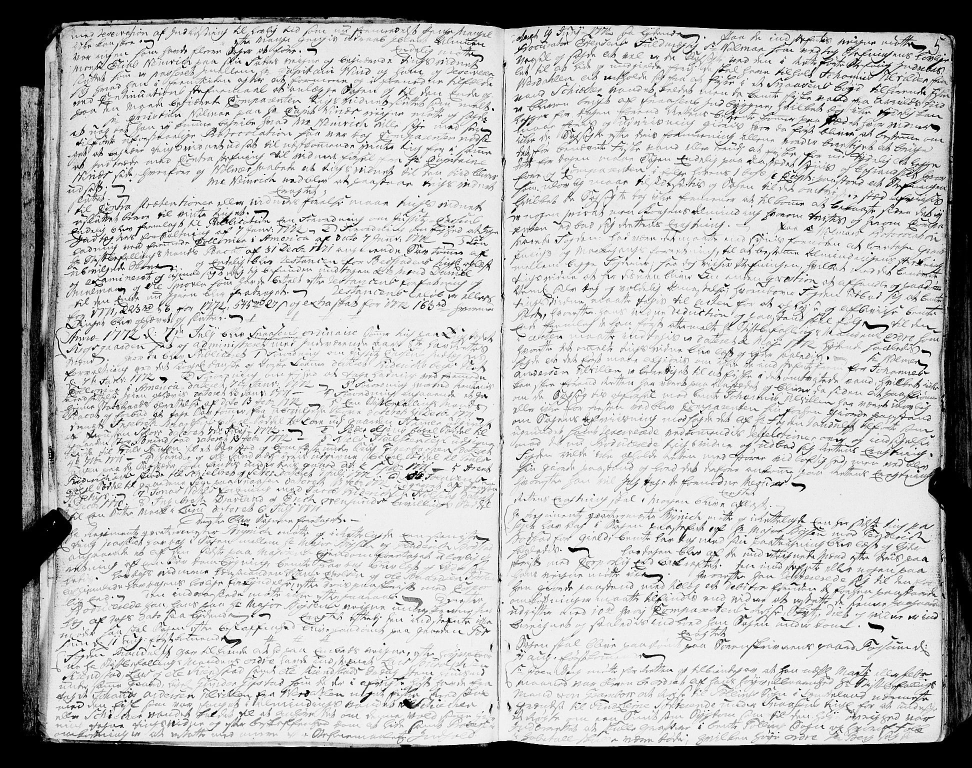 Inderøy sorenskriveri, AV/SAT-A-4147/1/1/1A/L0011: Tingbok, 1772-1778, p. 4b-5a