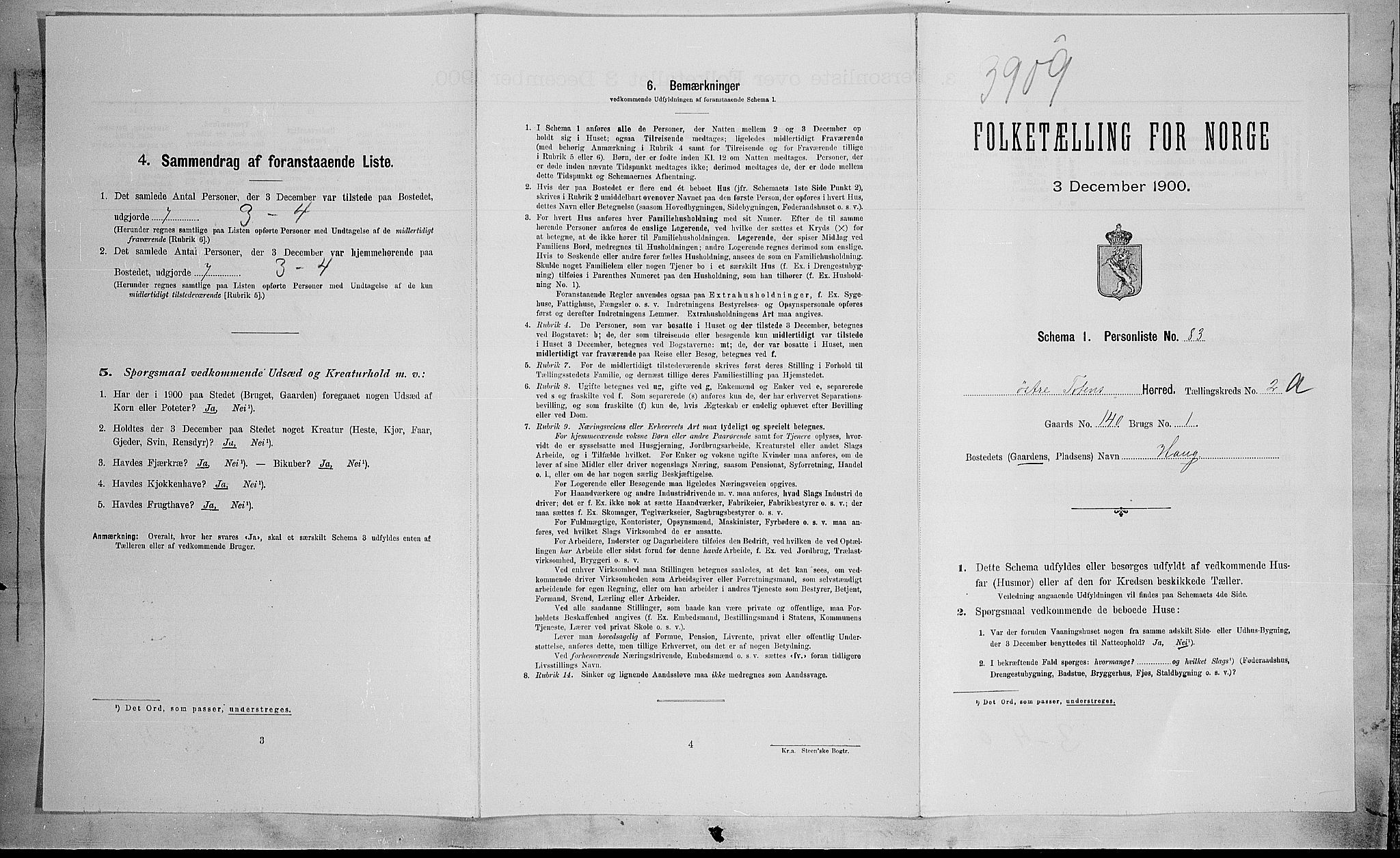 SAH, 1900 census for Østre Toten, 1900, p. 506