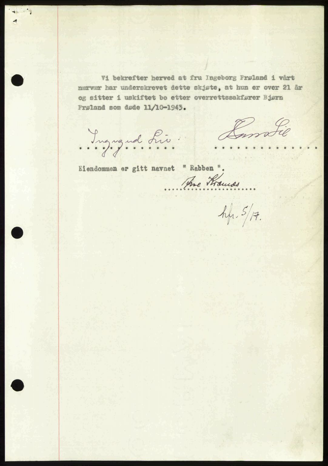 Idd og Marker sorenskriveri, AV/SAO-A-10283/G/Gb/Gbb/L0013: Mortgage book no. A13, 1949-1950, Diary no: : 2326/1949