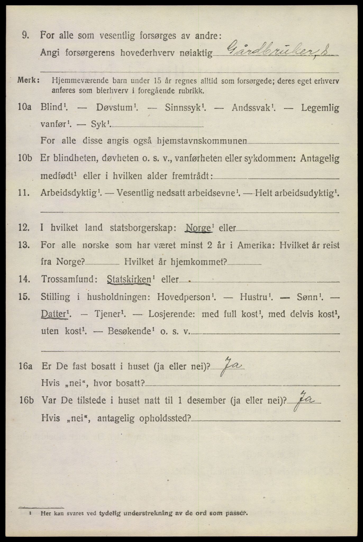 SAKO, 1920 census for Uvdal, 1920, p. 1302