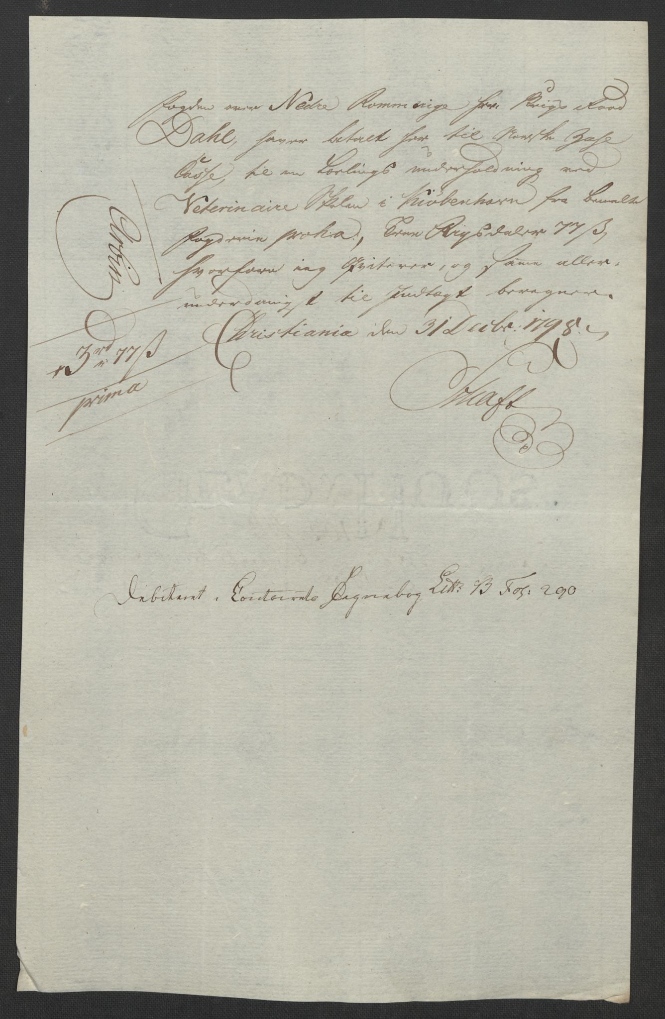 Rentekammeret inntil 1814, Reviderte regnskaper, Fogderegnskap, AV/RA-EA-4092/R11/L0674: Fogderegnskap Nedre Romerike, 1798, p. 462