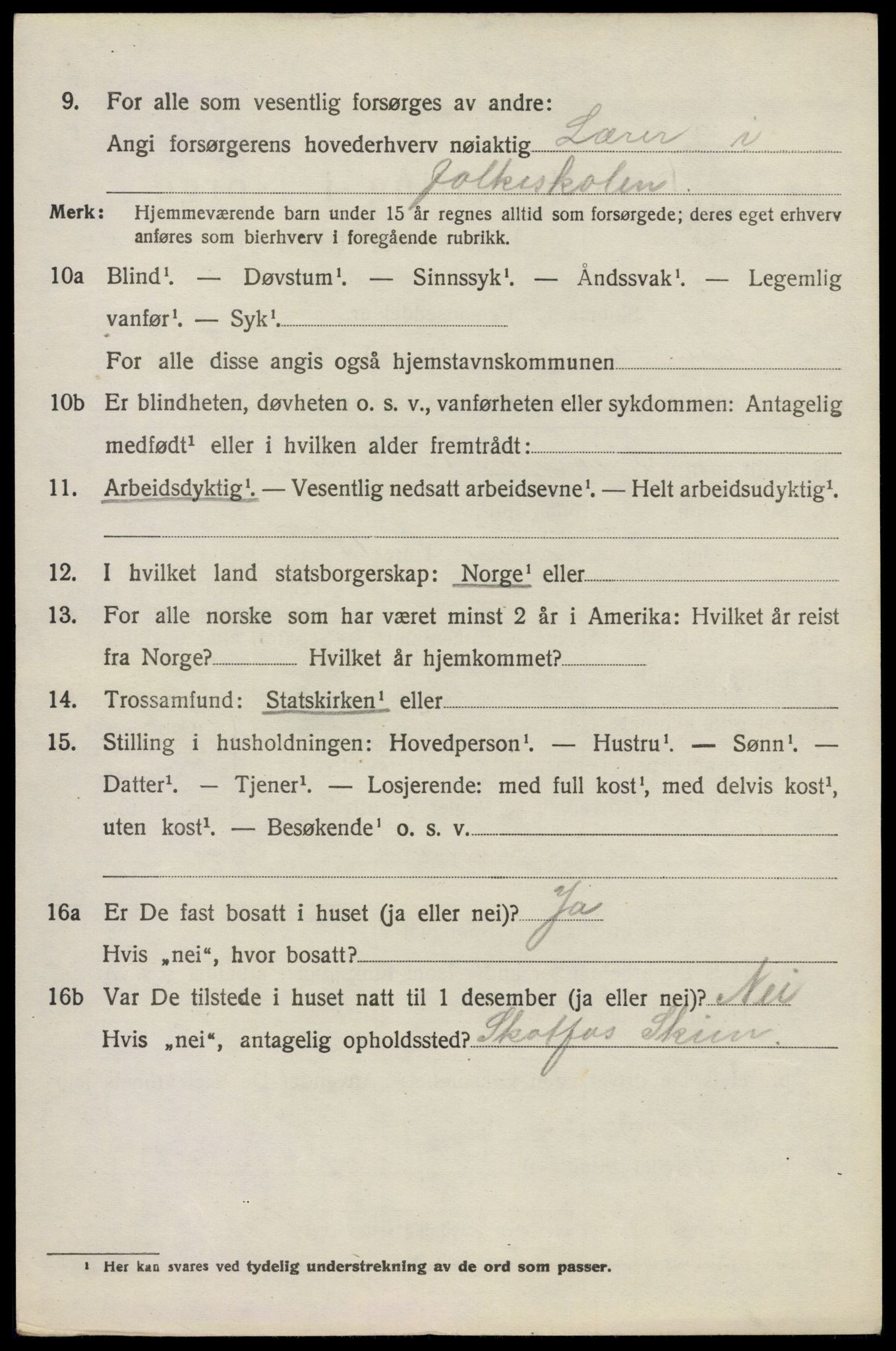 SAO, 1920 census for Høland, 1920, p. 10012