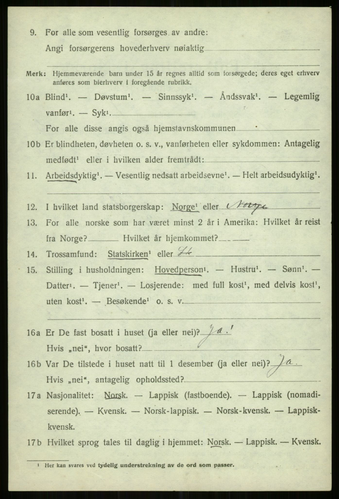 SATØ, 1920 census for Helgøy, 1920, p. 2002