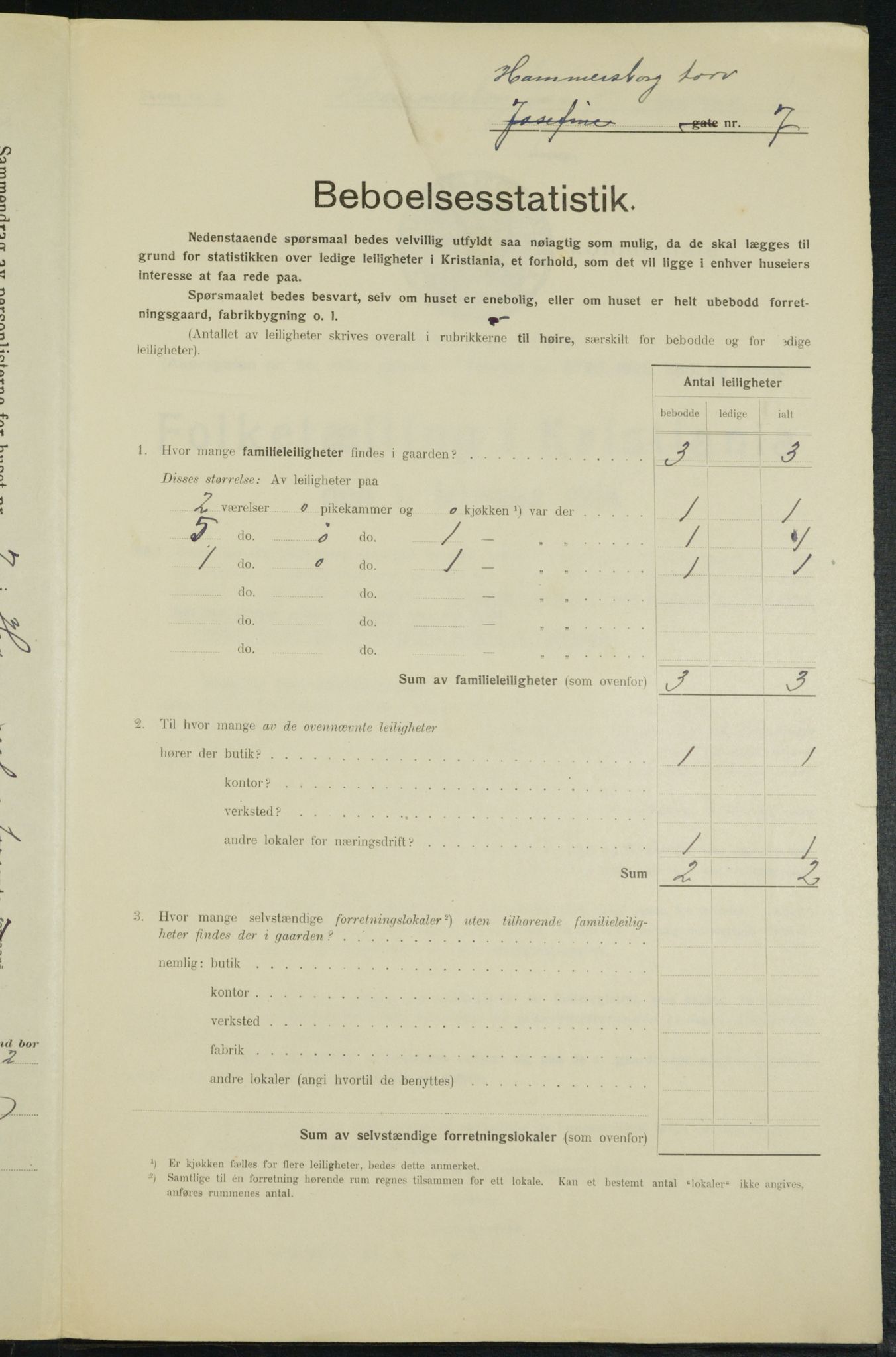 OBA, Municipal Census 1914 for Kristiania, 1914, p. 34584