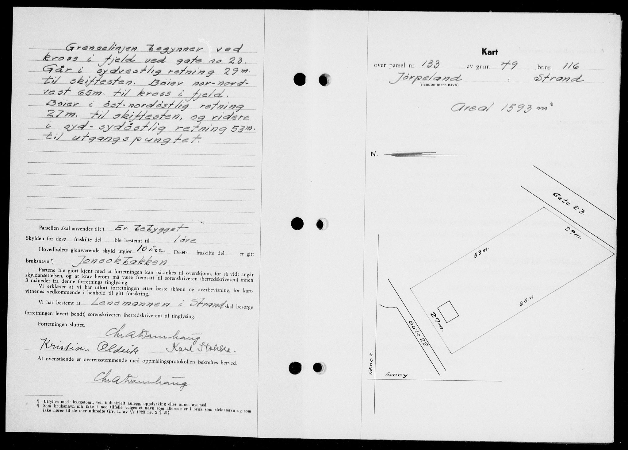 Ryfylke tingrett, SAST/A-100055/001/II/IIB/L0104: Mortgage book no. 83, 1948-1949, Diary no: : 1818/1948