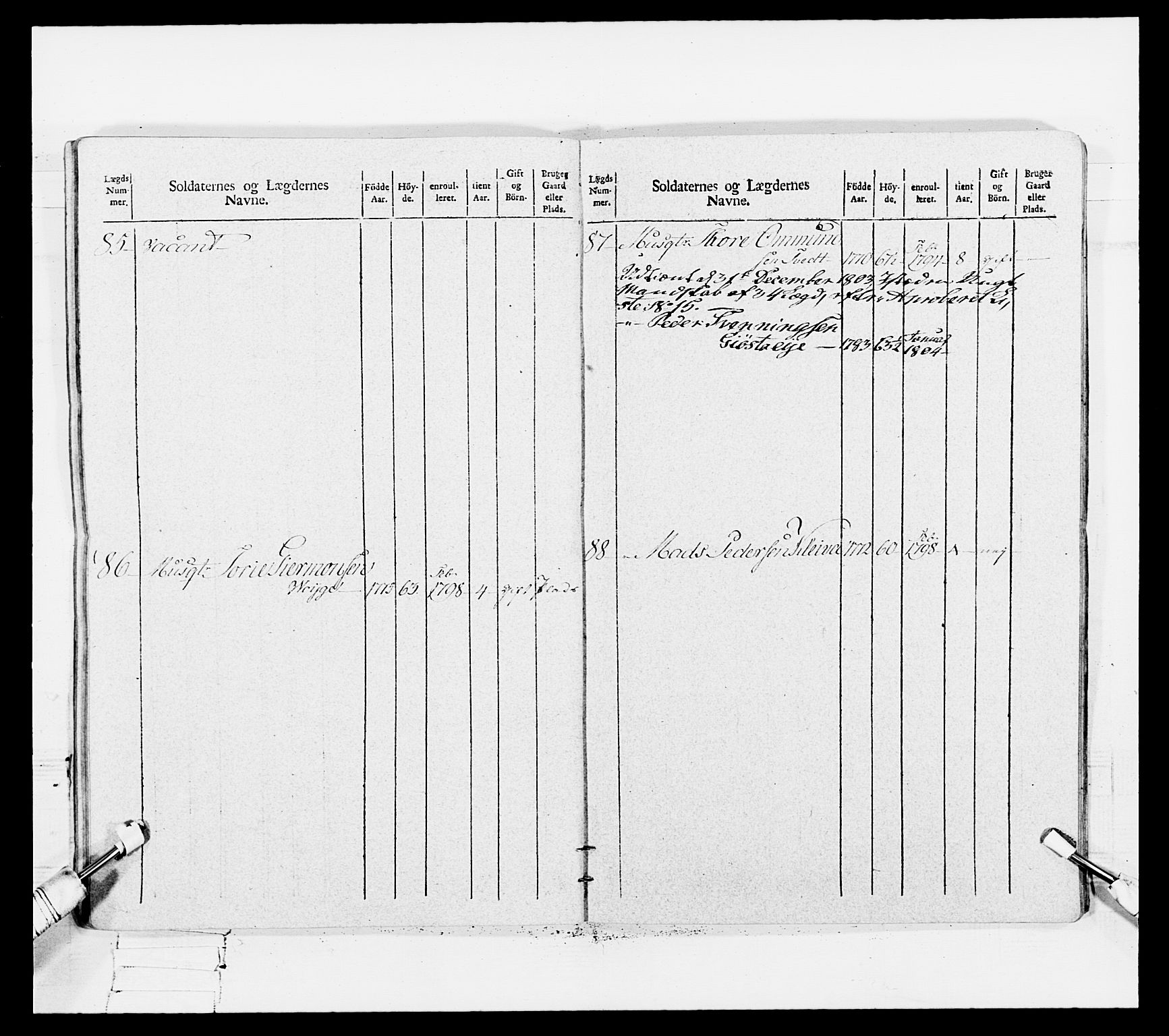 Generalitets- og kommissariatskollegiet, Det kongelige norske kommissariatskollegium, AV/RA-EA-5420/E/Eh/L0108: Vesterlenske nasjonale infanteriregiment, 1791-1802, p. 564