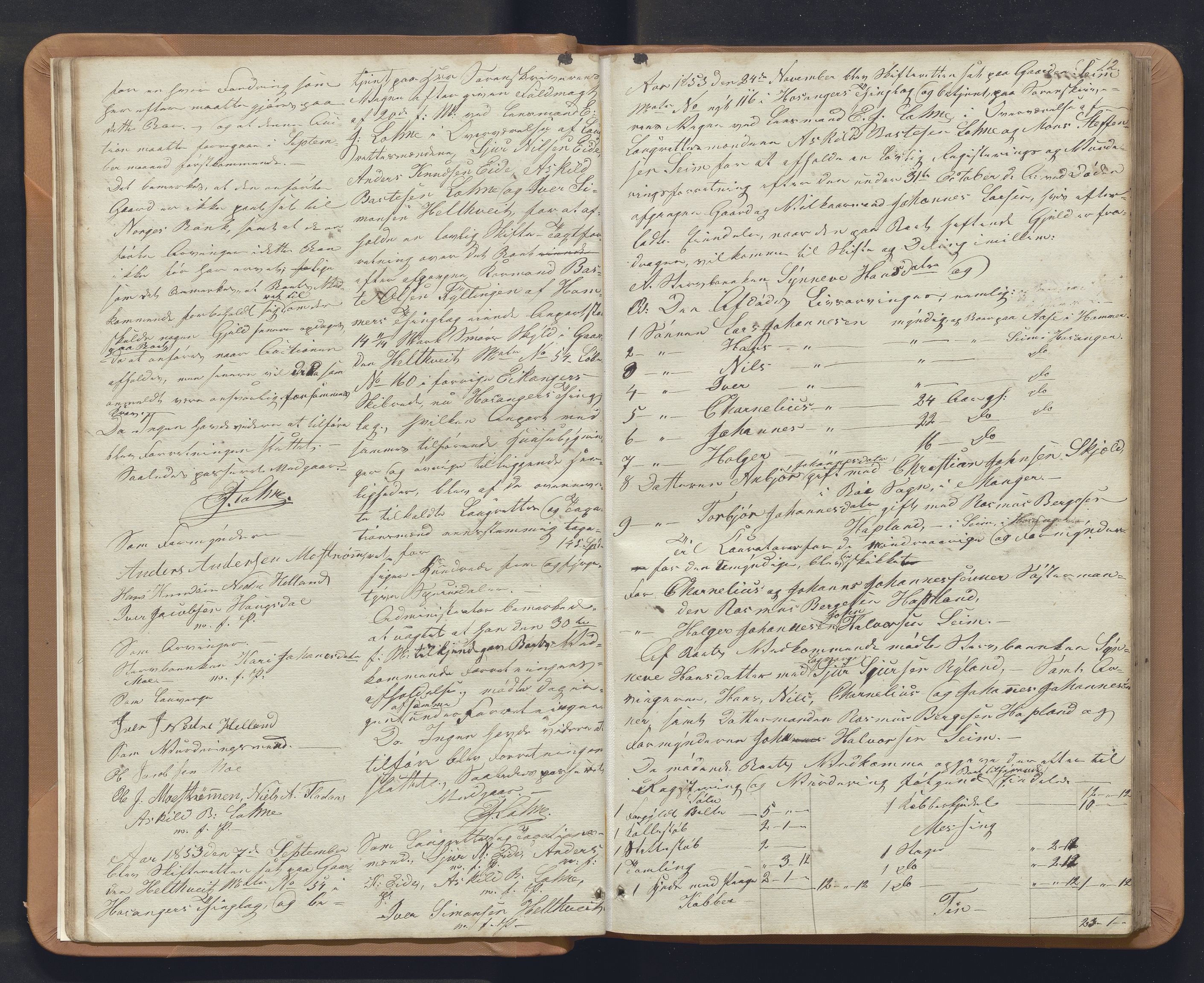 Nordhordland sorenskrivar, SAB/A-2901/1/H/Hb/L0014: Registreringsprotokollar, 1852-1864, p. 12