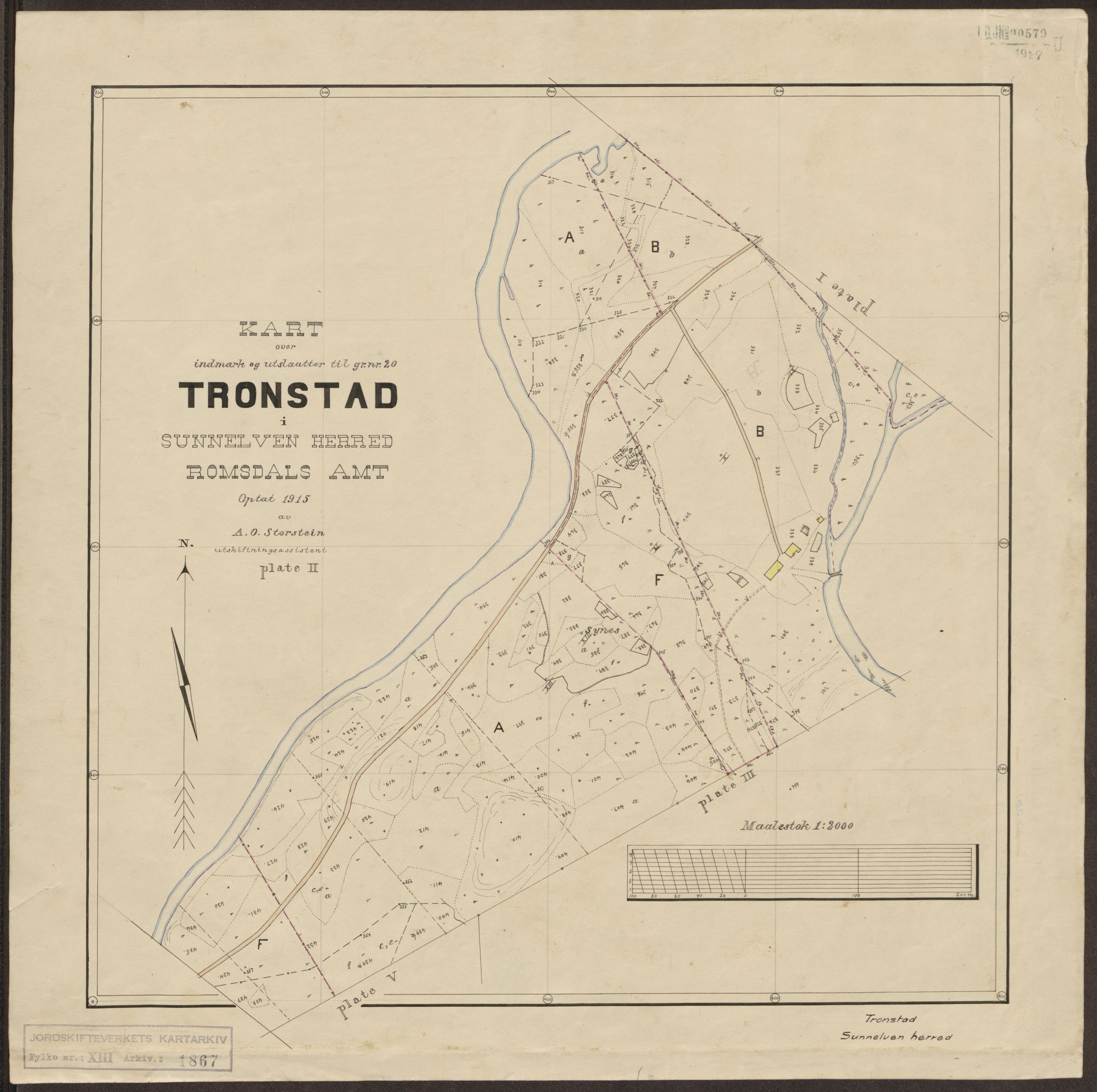 Jordskifteverkets kartarkiv, AV/RA-S-3929/T, 1859-1988, p. 2257