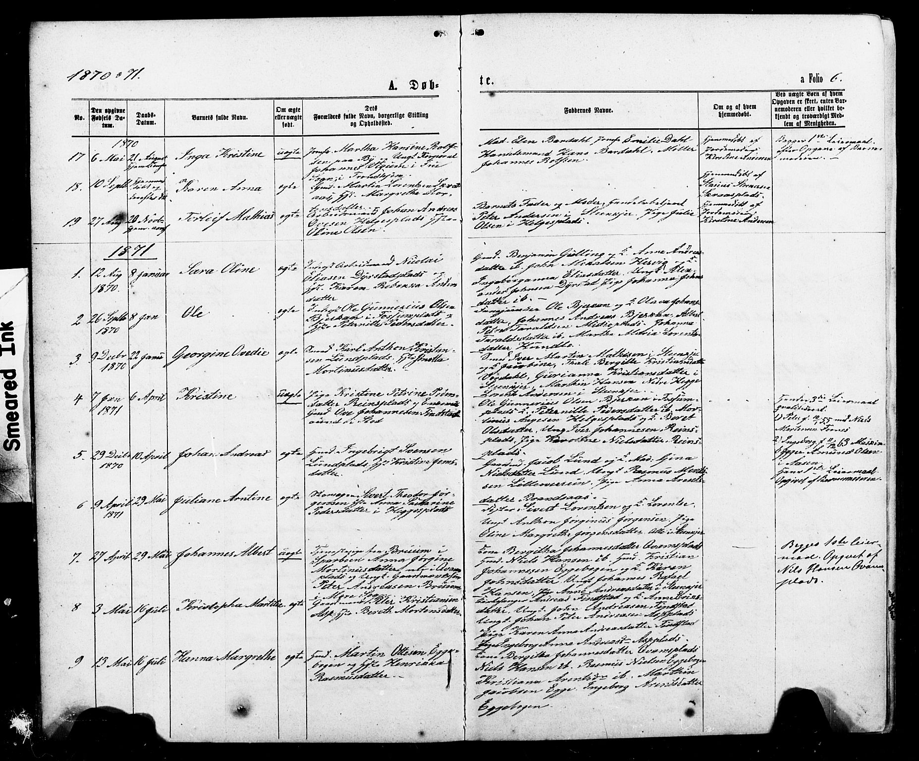 Ministerialprotokoller, klokkerbøker og fødselsregistre - Nord-Trøndelag, SAT/A-1458/740/L0380: Parish register (copy) no. 740C01, 1868-1902, p. 6