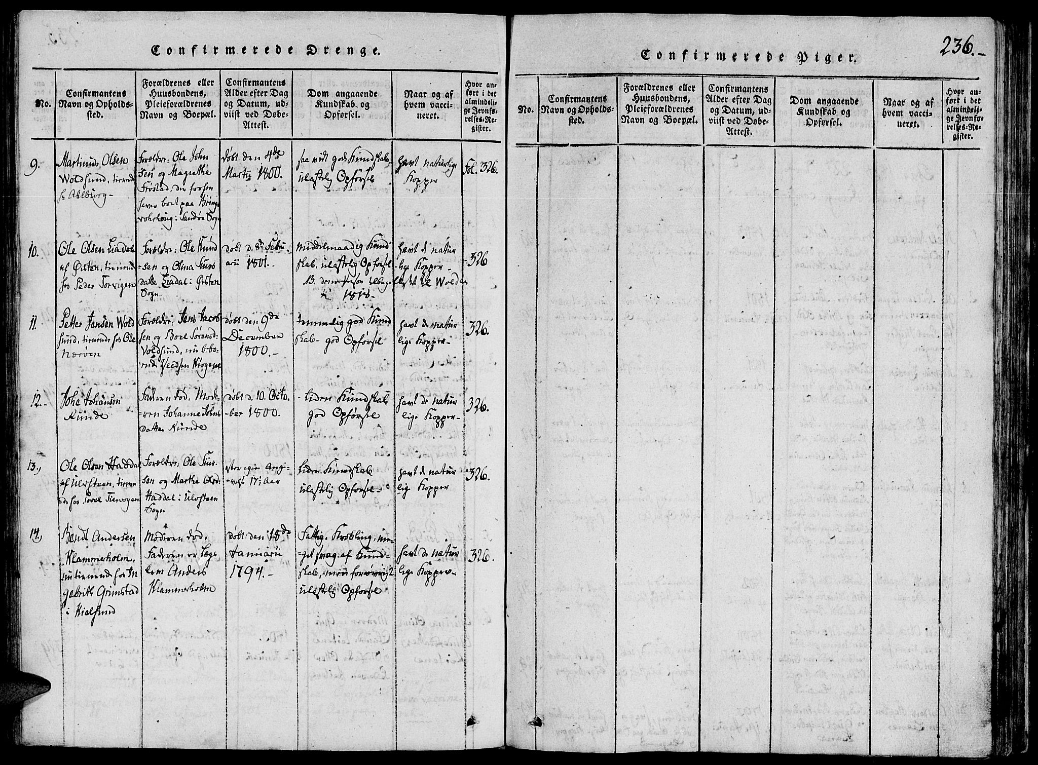 Ministerialprotokoller, klokkerbøker og fødselsregistre - Møre og Romsdal, AV/SAT-A-1454/507/L0069: Parish register (official) no. 507A04, 1816-1841, p. 236