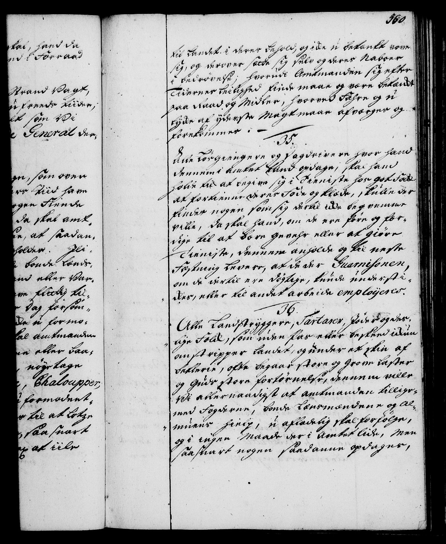 Rentekammeret, Kammerkanselliet, RA/EA-3111/G/Gg/Ggi/L0002: Norsk instruksjonsprotokoll med register (merket RK 53.35), 1729-1751, p. 560