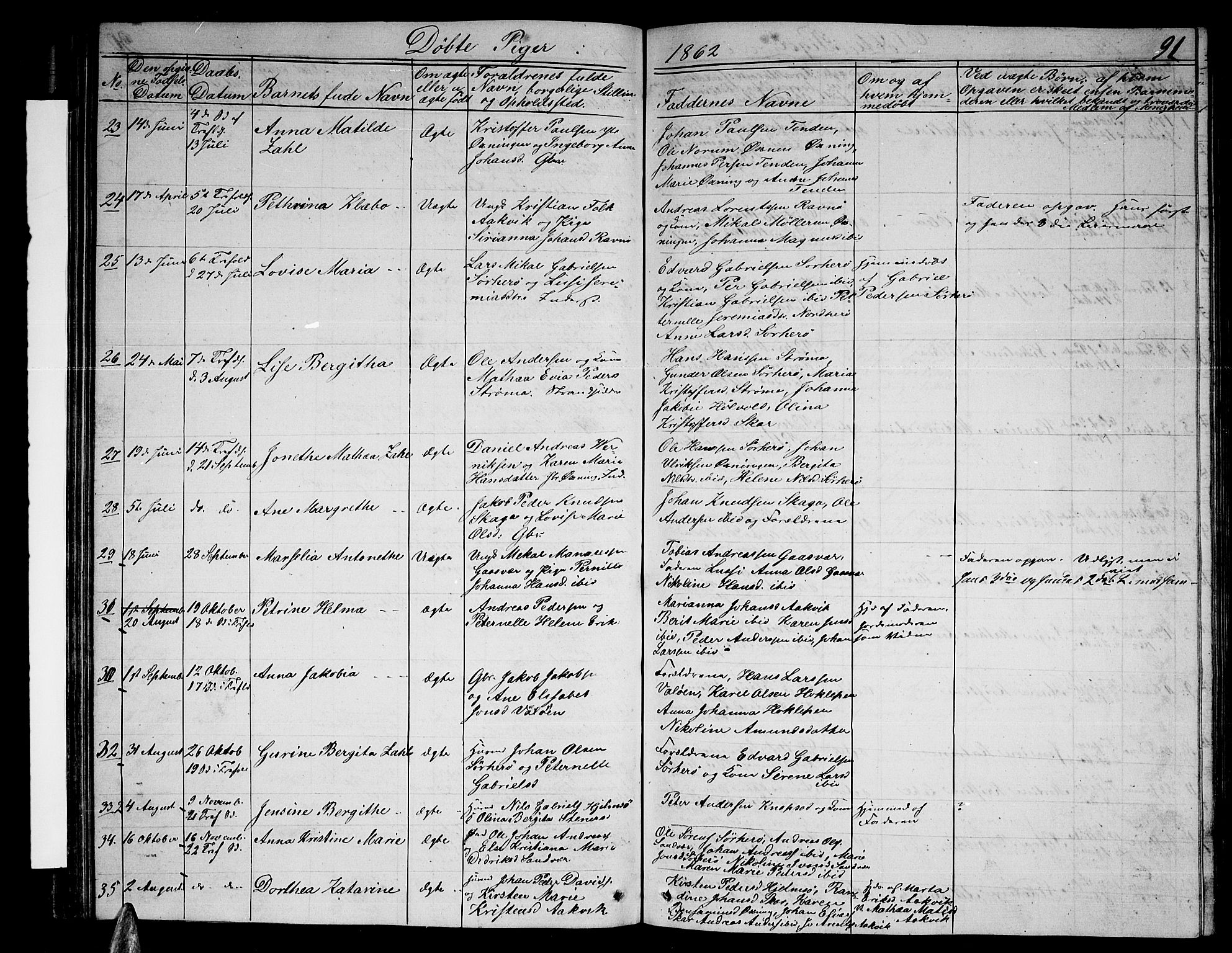 Ministerialprotokoller, klokkerbøker og fødselsregistre - Nordland, AV/SAT-A-1459/834/L0512: Parish register (copy) no. 834C03, 1862-1877, p. 91