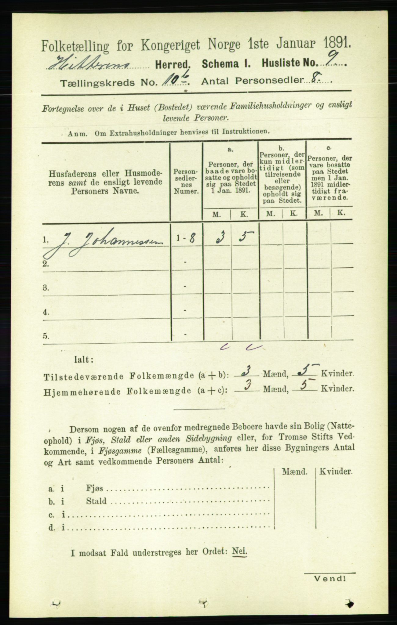 RA, 1891 census for 1617 Hitra, 1891, p. 2315