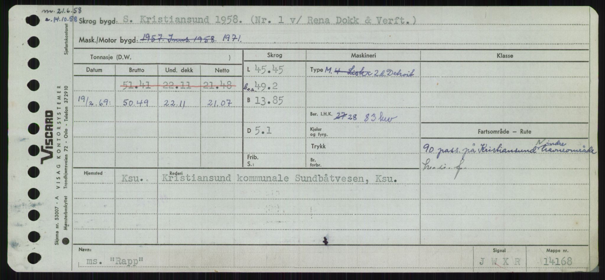 Sjøfartsdirektoratet med forløpere, Skipsmålingen, RA/S-1627/H/Ha/L0004/0002: Fartøy, Mas-R / Fartøy, Odin-R, p. 553