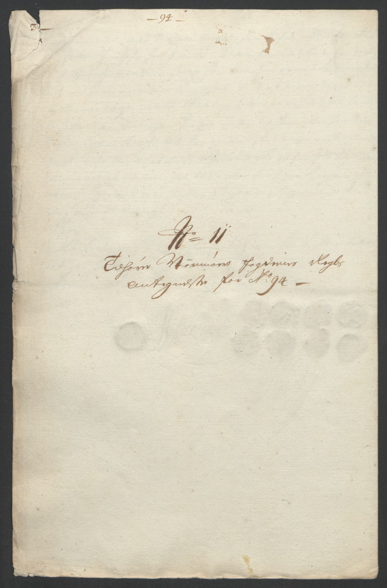 Rentekammeret inntil 1814, Reviderte regnskaper, Fogderegnskap, AV/RA-EA-4092/R56/L3736: Fogderegnskap Nordmøre, 1694-1696, p. 177