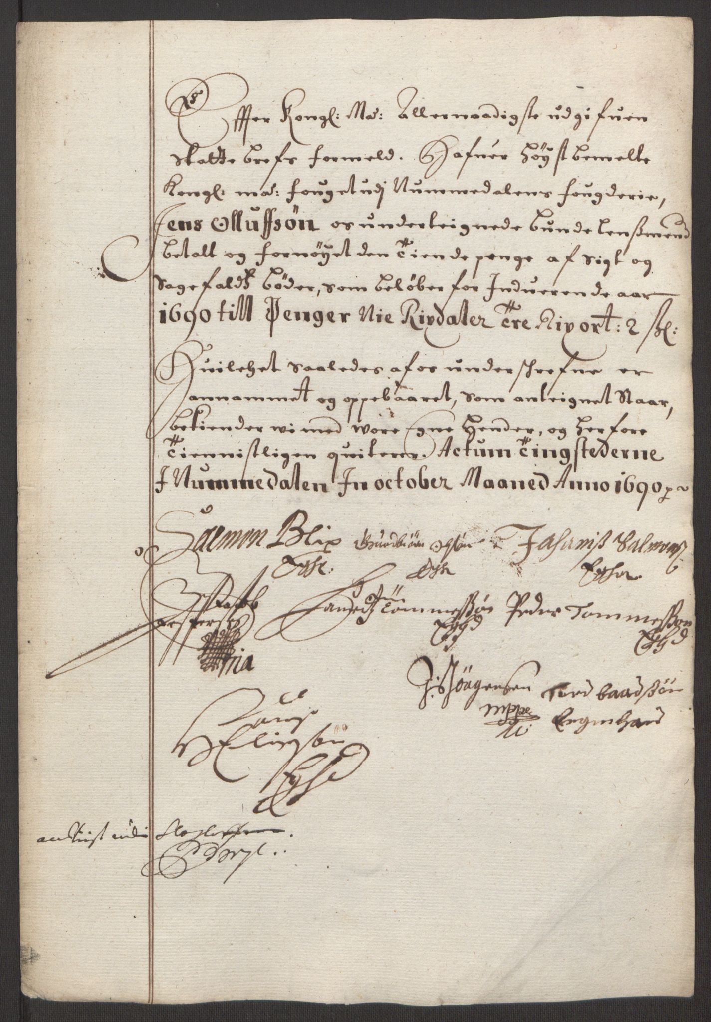 Rentekammeret inntil 1814, Reviderte regnskaper, Fogderegnskap, AV/RA-EA-4092/R64/L4423: Fogderegnskap Namdal, 1690-1691, p. 113